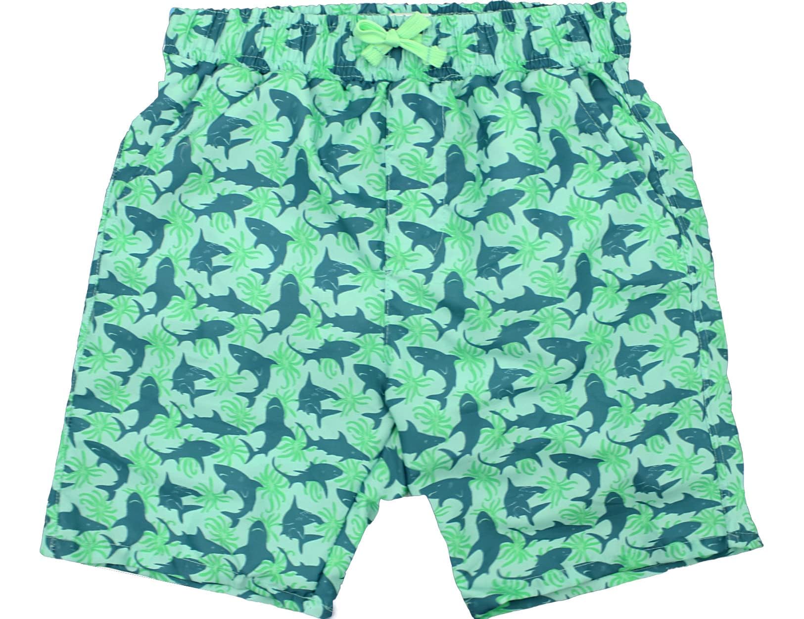 **Quick Dry Boys Swim Trunks with Mesh Lining - Comfortable Beach Board Shorts for Kids & Toddlers - Perfect for Swimming, Surfing, and Summer Play**