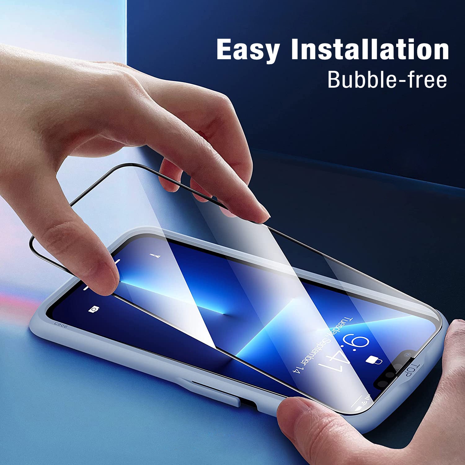 2.5D Tempered Glass Screen Protector for iPhone 13 (6.1 Inch) - HD Clear, Anti-Scratch, Bubble-Free - Perfect for Daily Use, Gaming, and Outdoor Activities
