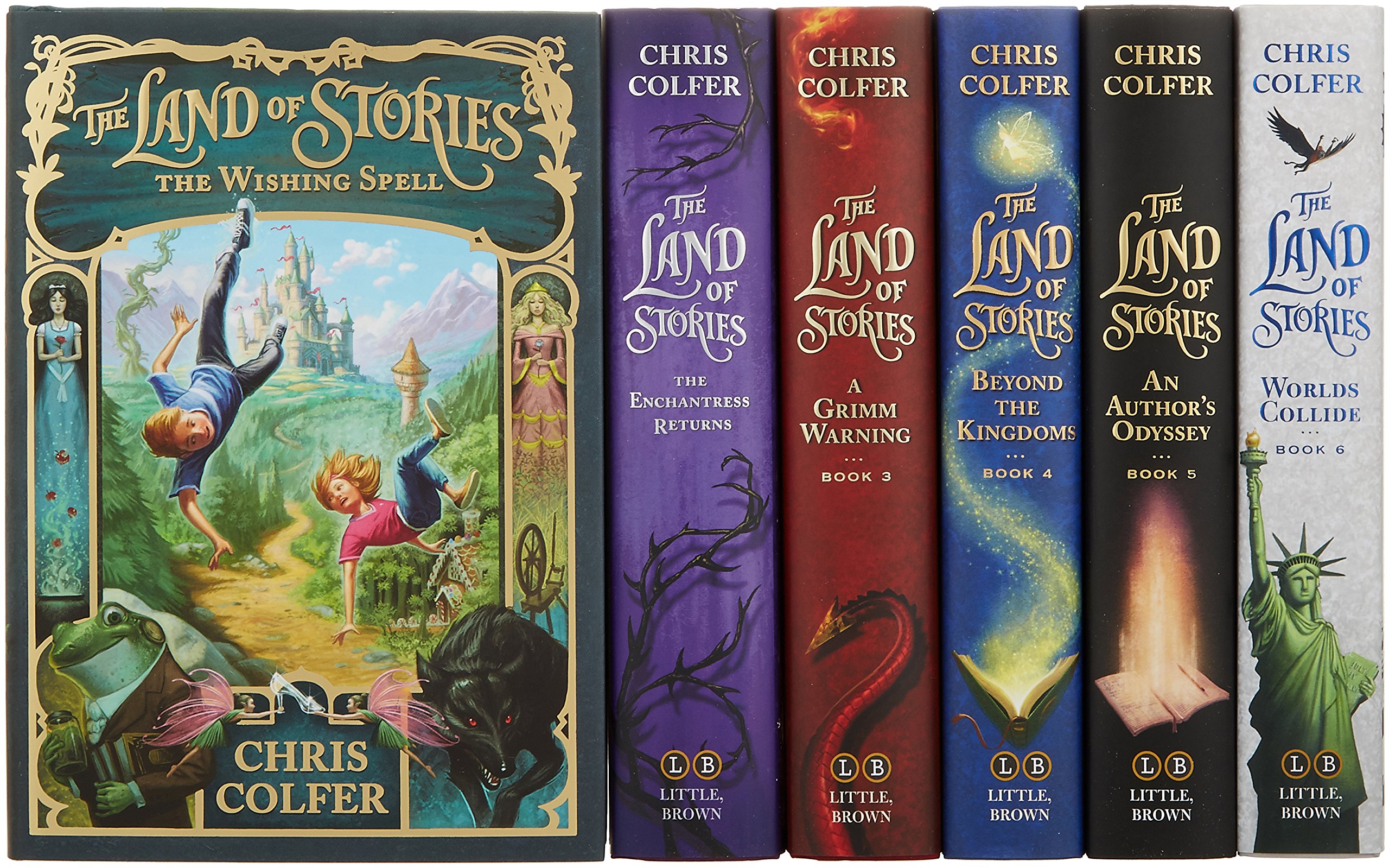The Land of Stories Complete Hardcover Gift Set - 6 Book Collection by Chris Colfer | Fantasy Adventure Books for Kids & Teens | Perfect for Gifts, Bedtime Reading & Classroom Libraries