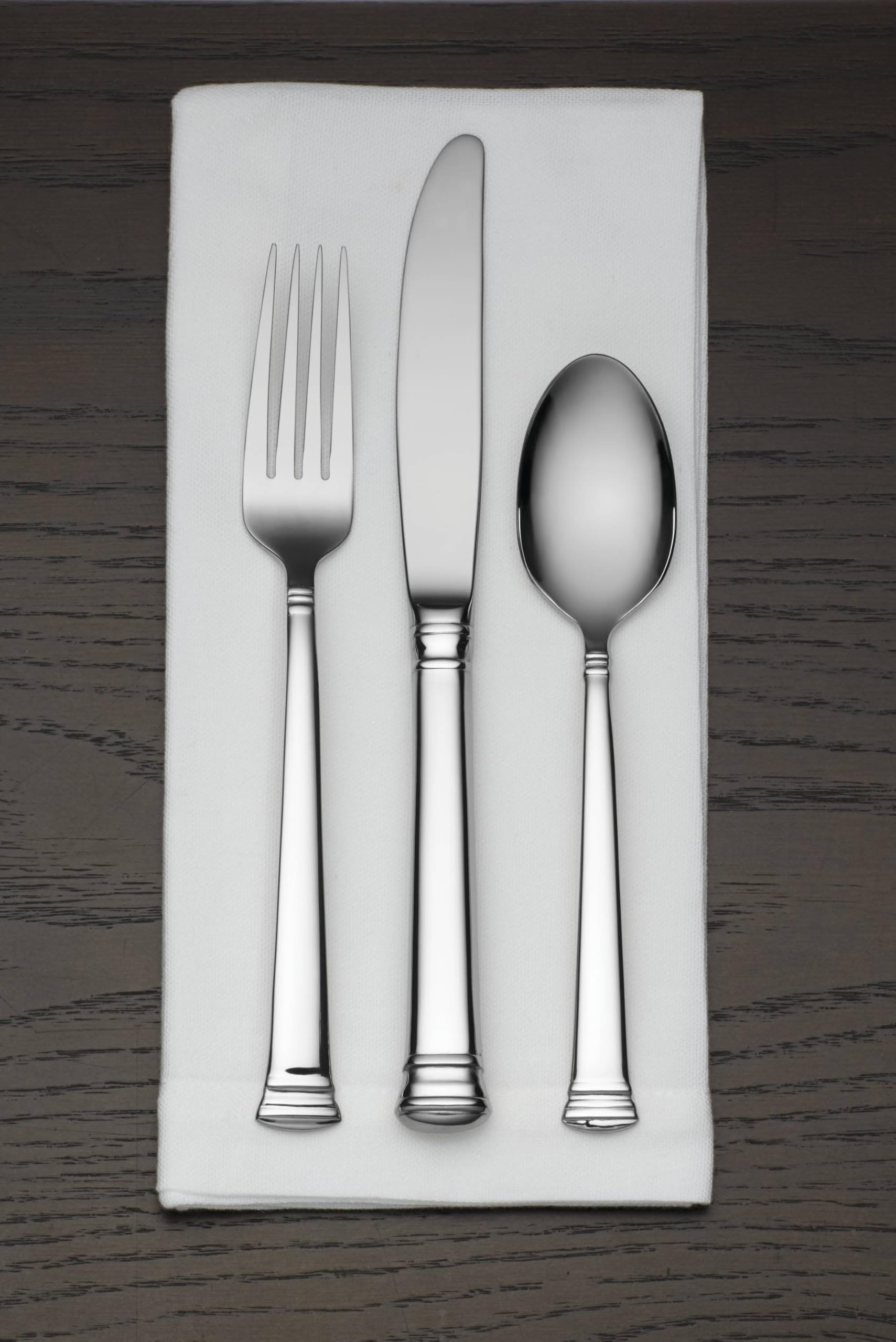 Lenox Eternal 20-Piece Stainless Steel Flatware Set - 3.20 LB Heavyweight Cutlery - Elegant Metallic Finish - Perfect for Dinner Parties, Weddings & Formal Dining