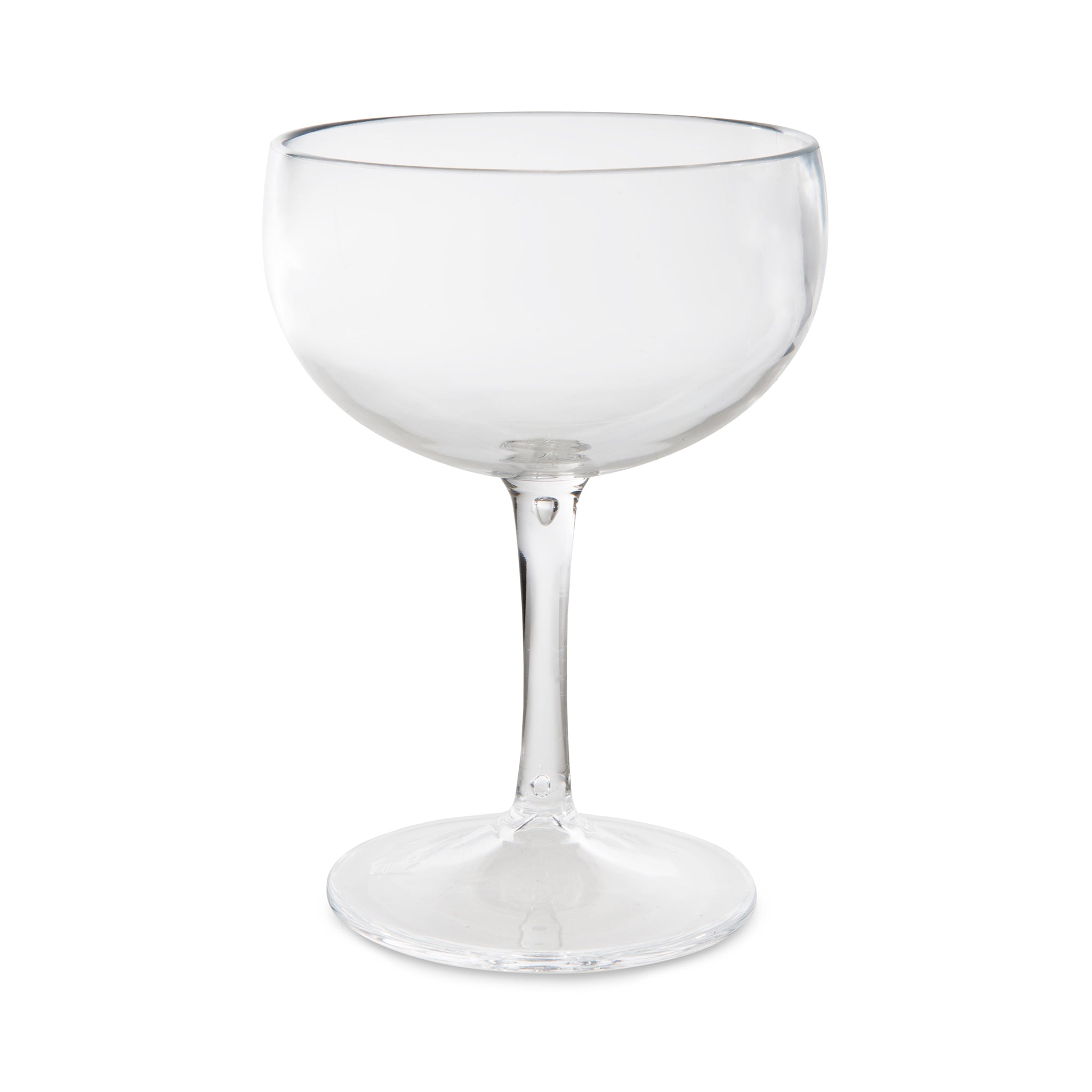 LEOPOLD® Acrylic Coupe Glasses - Set of 6 (7oz/207ml Each) - Elegant Cocktail Glasses for Martini, Whiskey, and Dessert - Perfect for Home Bars, Parties, and Gifts