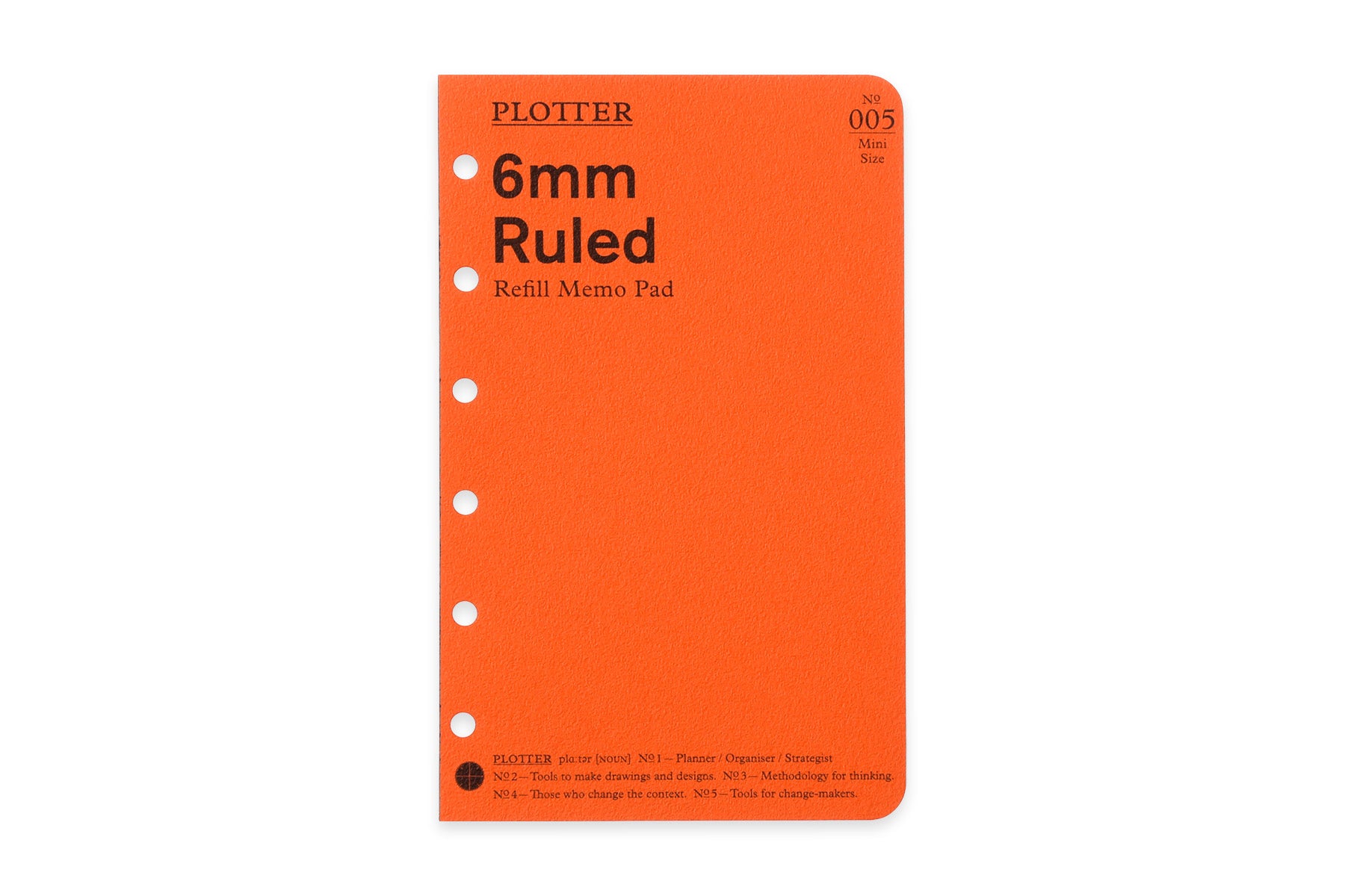 6mm Ruled Mini Plotter Notebook - 80 Sheets PLT0005 | Perfect for Engineering Sketches, Architectural Drafting & Technical Drawings