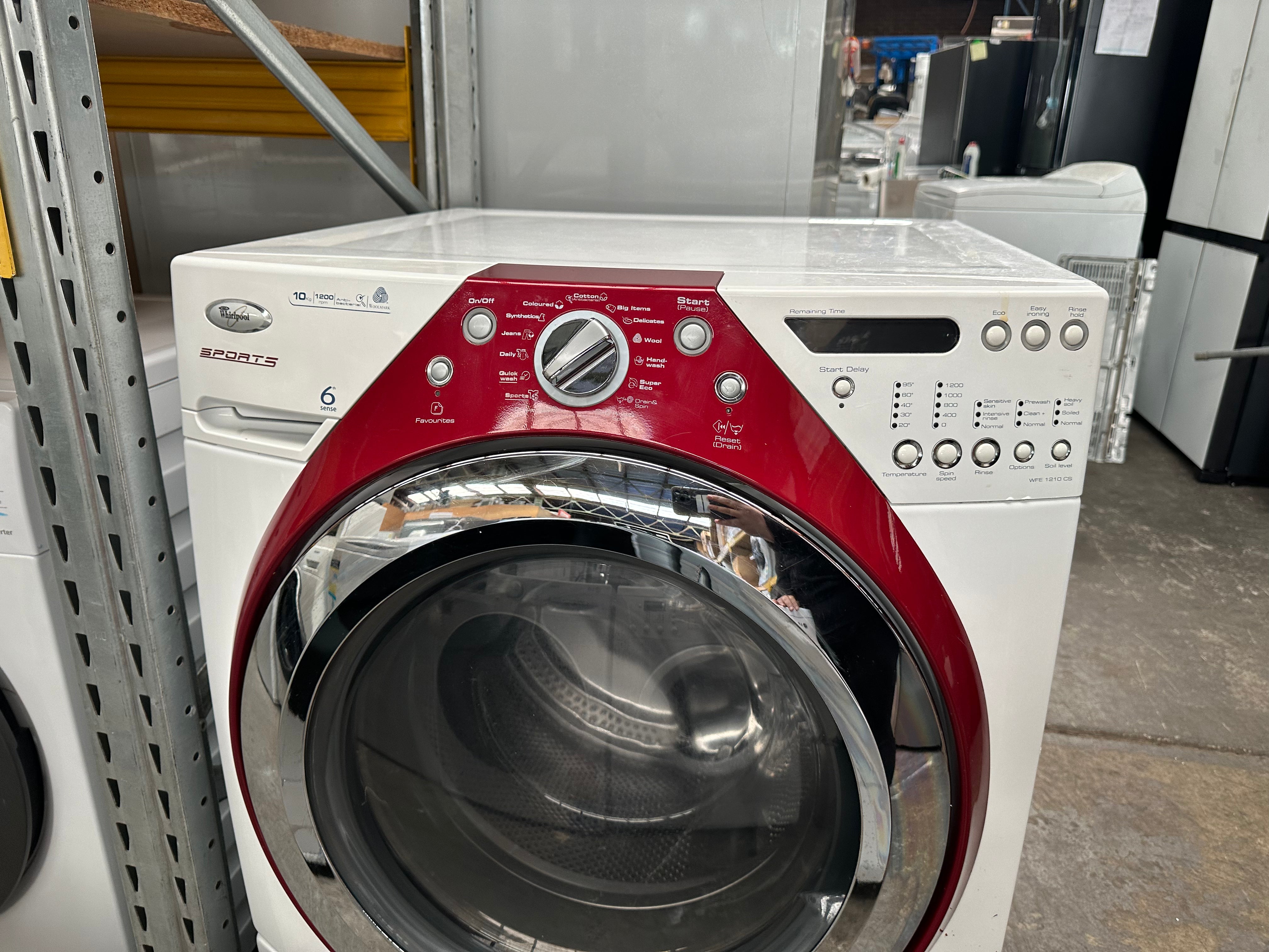 Whirlpool 10kg Front Load Washing Machine | Energy Efficient | German Made | Refurbished | Large Capacity | Perfect for Apartments & Small Laundry Rooms