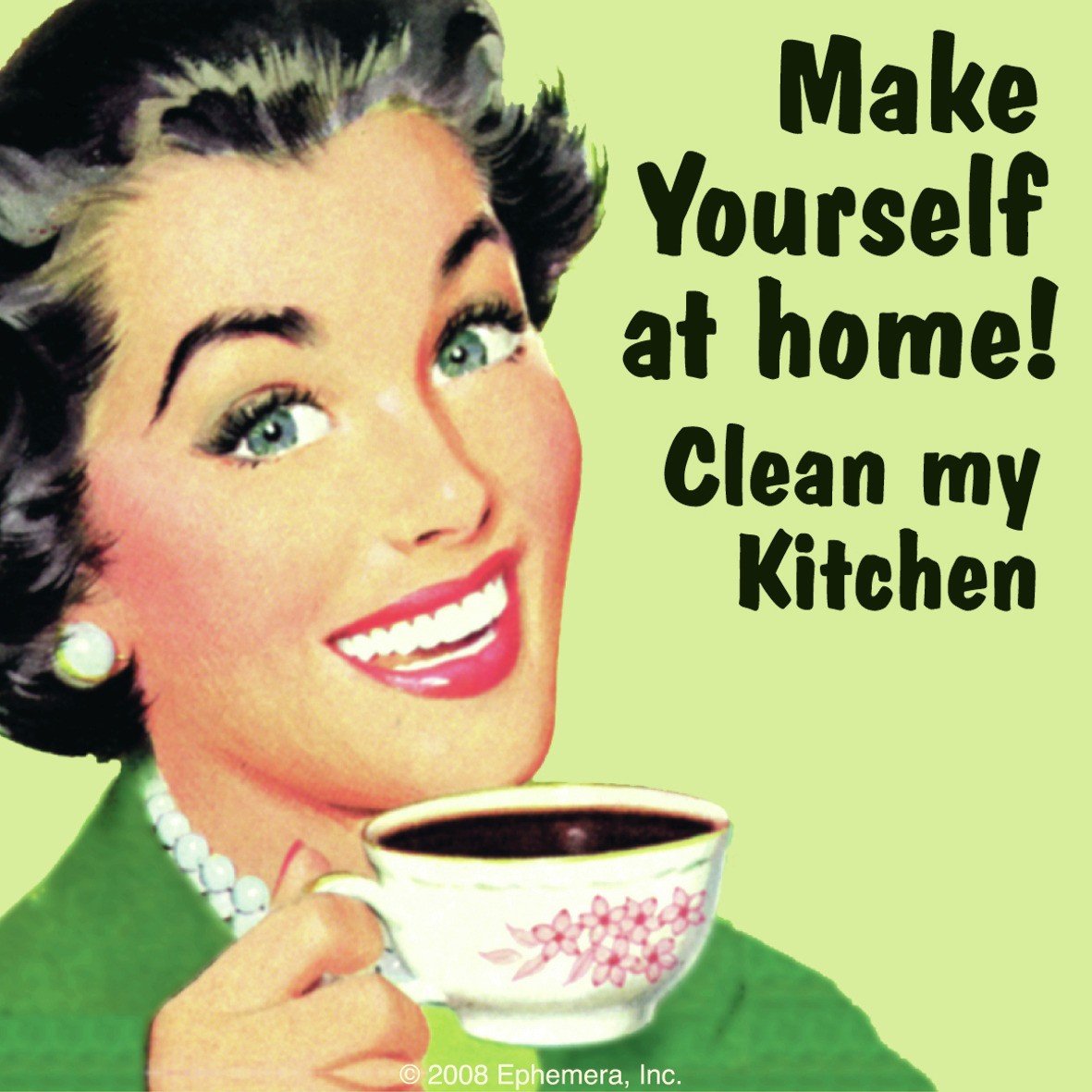 Funny Drink Coasters - Set of 6 Absorbent Bar Mats for Coffee, Beer & Wine - Cute Home Decor for Kitchen, Dining Table & Office Use