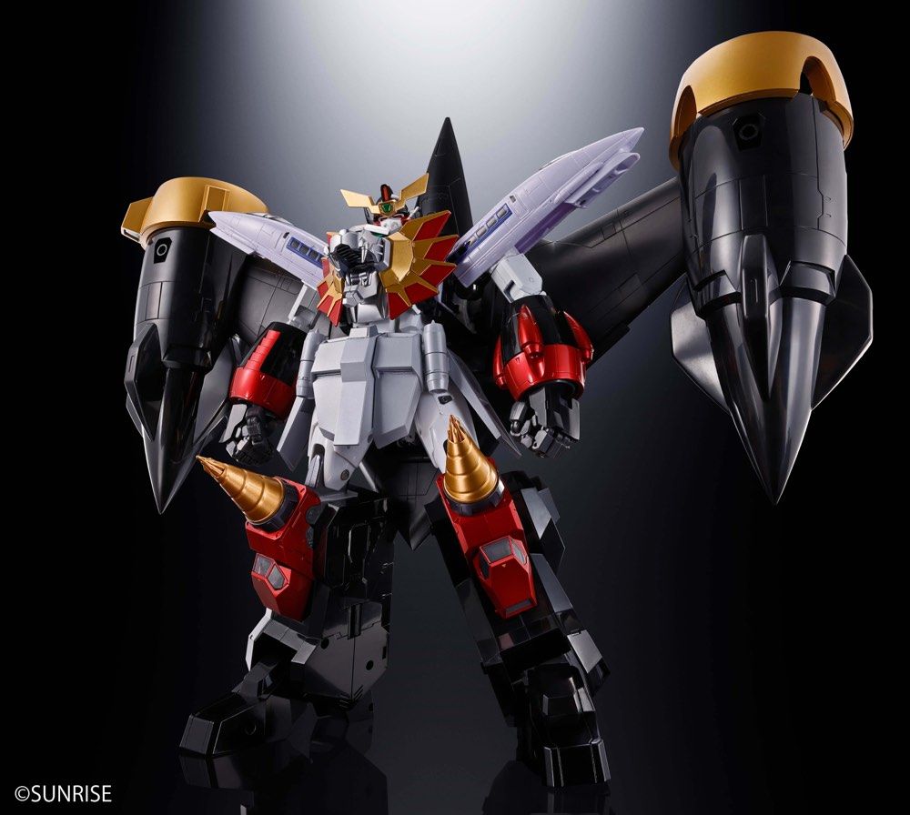 Bandai Soul of Chogokin GX-112 Repli GaiGar & Option Set - The King of Braves GaoGaiGar Final Action Figure Collectible Toy for Anime Fans | Perfect for Display, Collection, and Gifting
