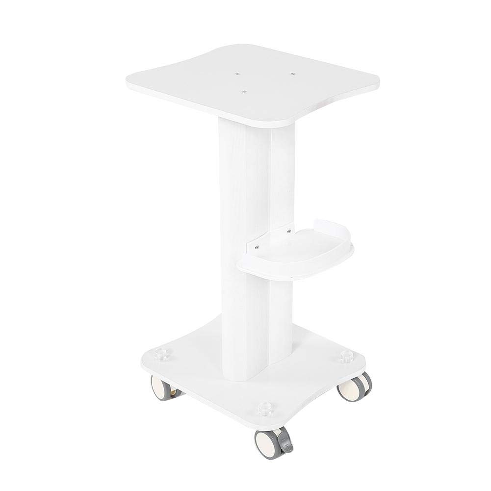 Tbest Salon Trolley Cart with Wheels - Beauty Rolling Cart Stand with Instrument Tray | Heavy Duty ABS Beauty Cart for Hairdressers & Salons (110lbs Capacity) | Perfect for Salon Styling, Nail Art & Spa Treatments