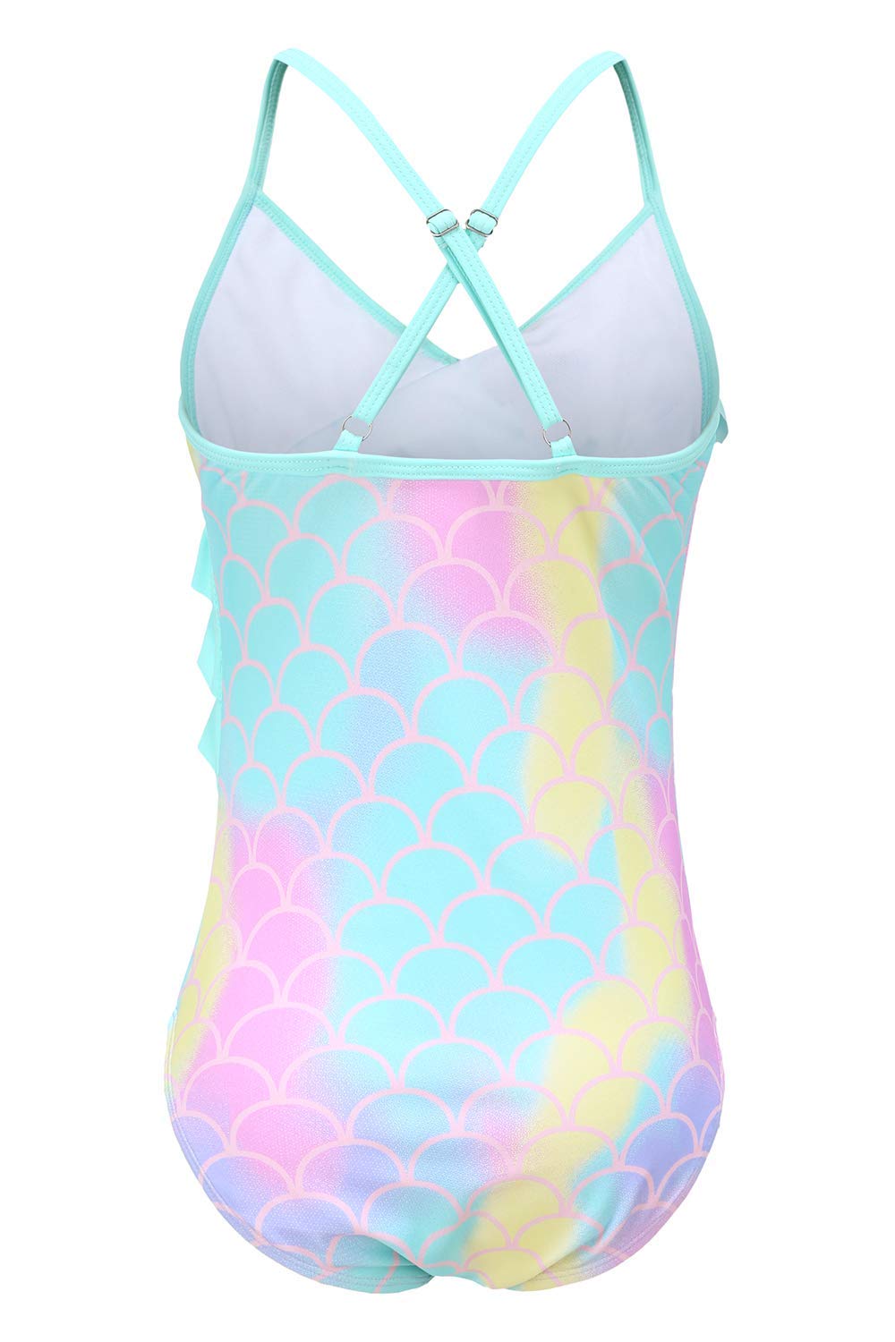 Hawaiian Ruffle One Piece Swimsuits for Girls - Cute Summer Beach Bathing Suit | Perfect for Vacation, Pool Party & Tropical Getaways