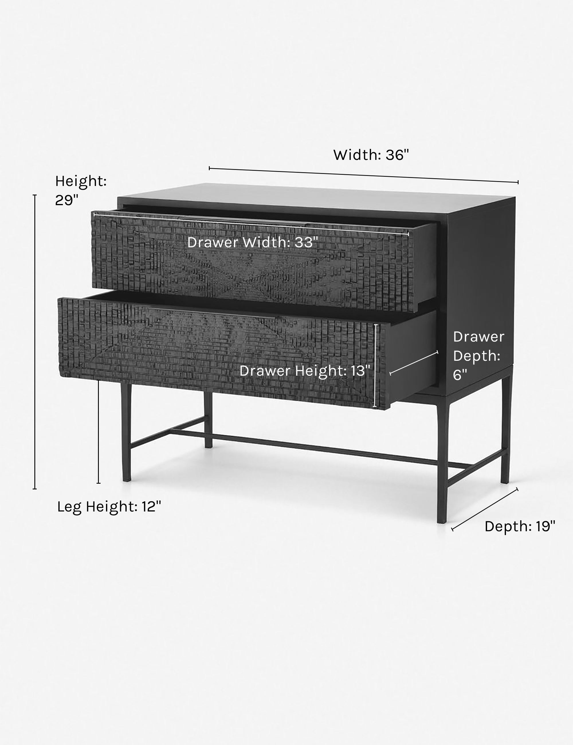 Sooki Dresser - Modern 6-Drawer Chest for Bedroom & Living Room | Solid Wood Storage Organizer for Clothes, Accessories & Home Decor | Perfect for Small Spaces & Apartment Living