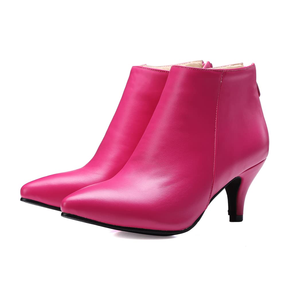 SO SIMPOK Women's Sexy Pointed Toe Ankle Boots - Kitten Heel Stiletto Dress Booties for Fall, Work & Party | Comfortable Office Shoes, Night Out & Special Occasion Footwear