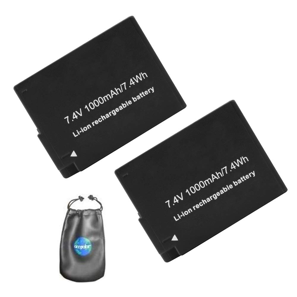 ValuePack (2 Count): Digital Replacement Camera and Camcorder Battery for Panasonic DMW-BLC12 - Compatible with Panasonic Lumix Cameras - Includes Lens Pouch - Perfect for Travel & Professional Photography
