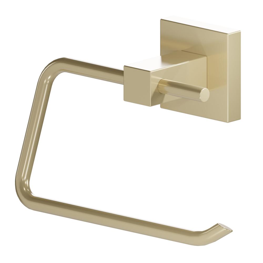ZLINE Bliss Champagne Bronze Toilet Paper Holder - Modern Bathroom Tissue Roll Stand with Easy Installation for Home, Office & Restrooms (BLS TP CB)