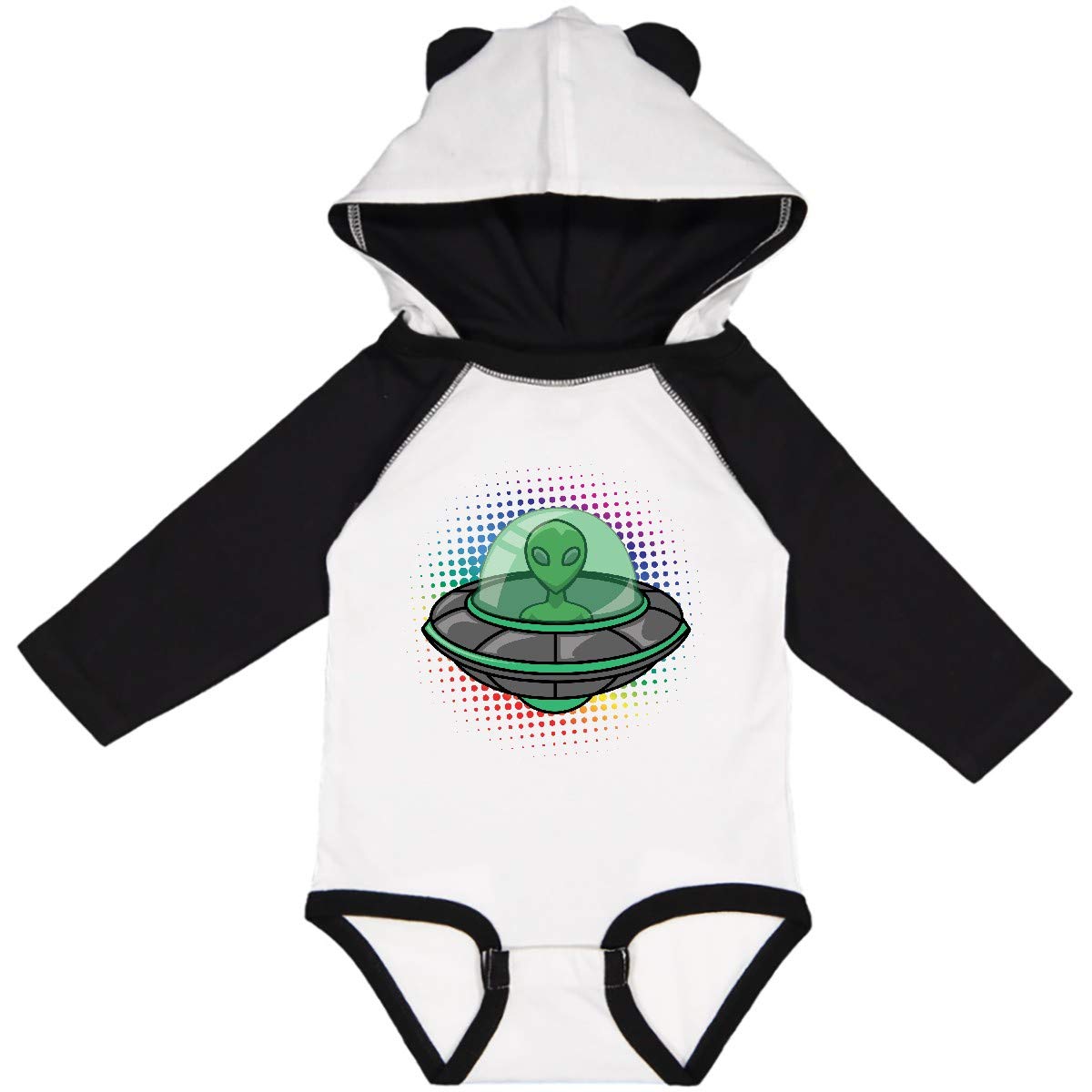 Inktastic Funny Alien Spaceship Outer Space Long Sleeve Baby Bodysuit - Perfect for Sci-Fi Themed Parties & Space Lover Gifts