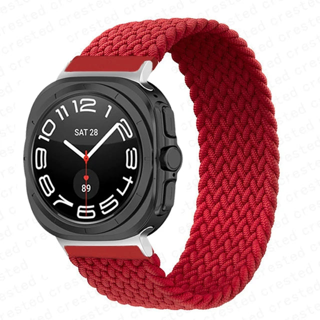 Stretchy Braided Solo Loop Bands for Samsung Galaxy Watch Ultra - Comfortable, Durable & Stylish for Workouts, Running & Everyday Wear