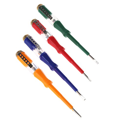 YIFEIJIAO Colorful Test Pen - Portable Flat Screwdriver with LED Light for Electrical Testing, Home Repairs & DIY Projects | Electrician Tool Kit for Circuit Checking & Small Electronics Maintenance