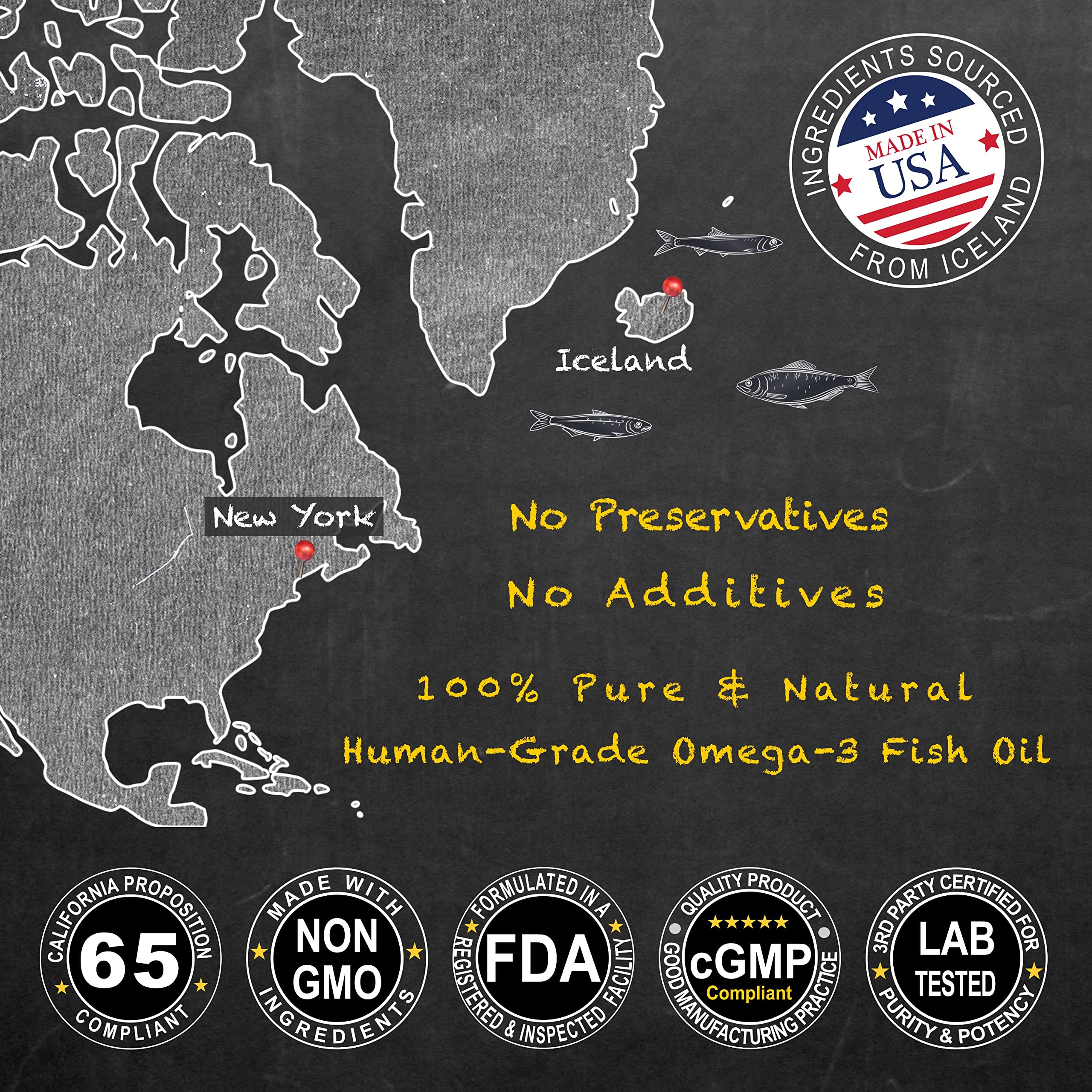 Premium Omega-3 Fish Oil Supplement for Dogs & Cats - Natural EPA + DHA for Healthy Skin & Coat, Joint Support, Immune & Heart Health - 32oz Liquid - Perfect for Daily Pet Care & Allergy Relief