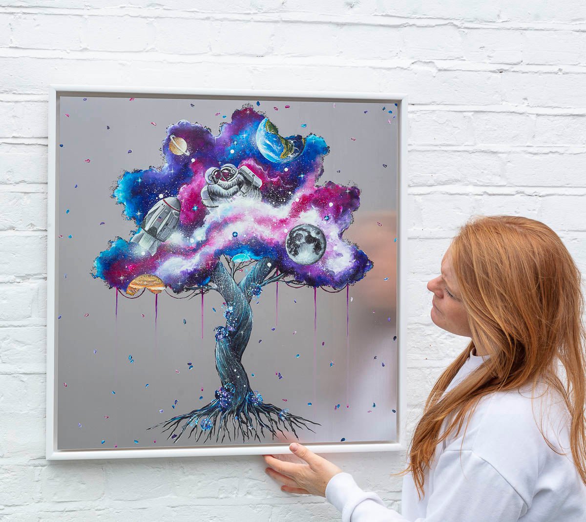 Original 'A Galaxy of Our Own' Artwork - Unique Space-Themed Wall Decor for Home & Office | Perfect Gift for Sci-Fi Lovers & Astronomy Enthusiasts