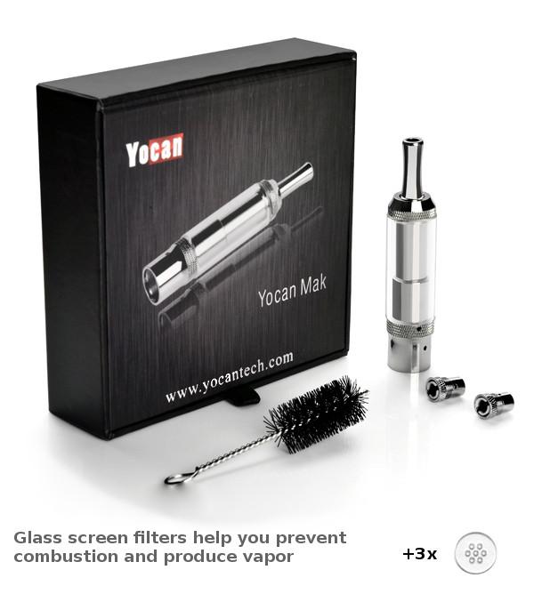 Yocan Mak Dry Herb & Wax Vaporizer Tank - Portable Vape Pen for Herbs & Concentrates | Perfect for On-the-Go Vaping & Discreet Use