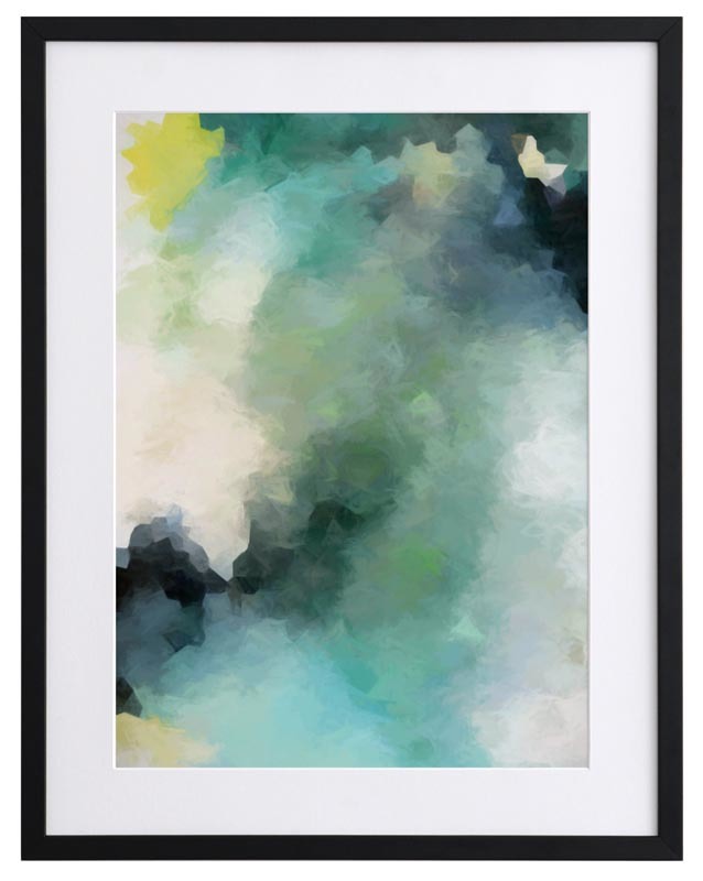 Down by the Mangroves Framed Wall Art Print - Coastal Landscape Painting for Beach House Decor, Living Room & Office