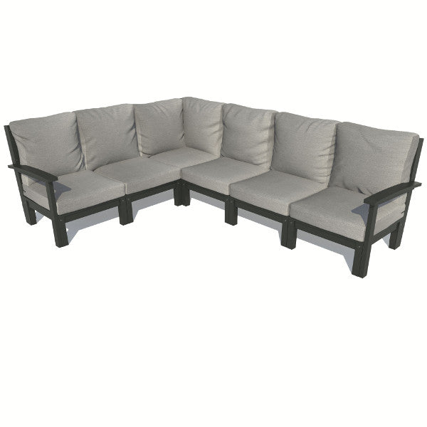 Custom 6-Piece Deep Seating Sectional Sofa Set - Modern L-Shaped Couch with Ottoman for Living Room, Family Room & Patio