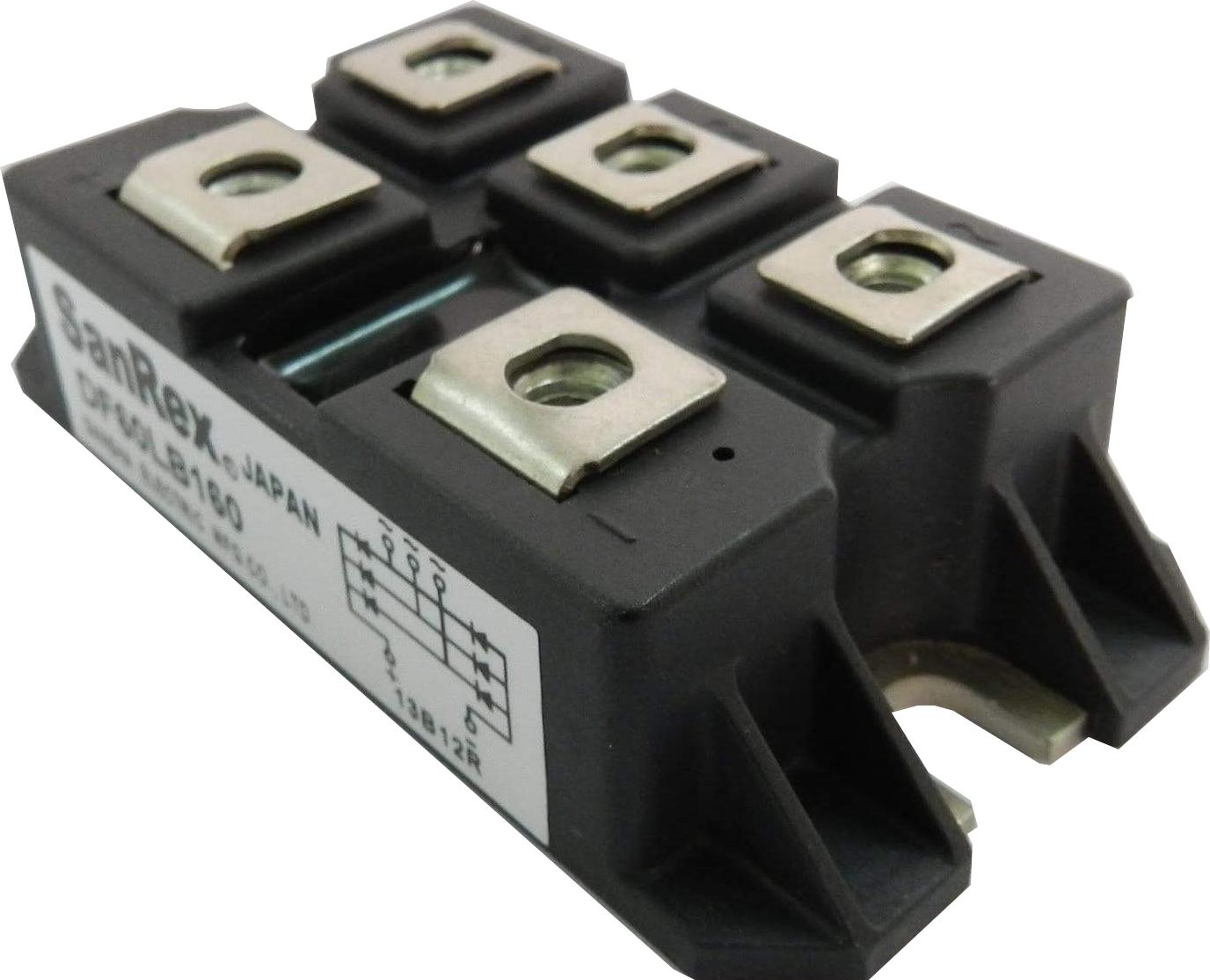 DF100AA160 100A 1600V 3 Phase Bridge Rectifier - 42mm Base Width for Industrial Power Supplies, Motor Drives, and Welding Equipment