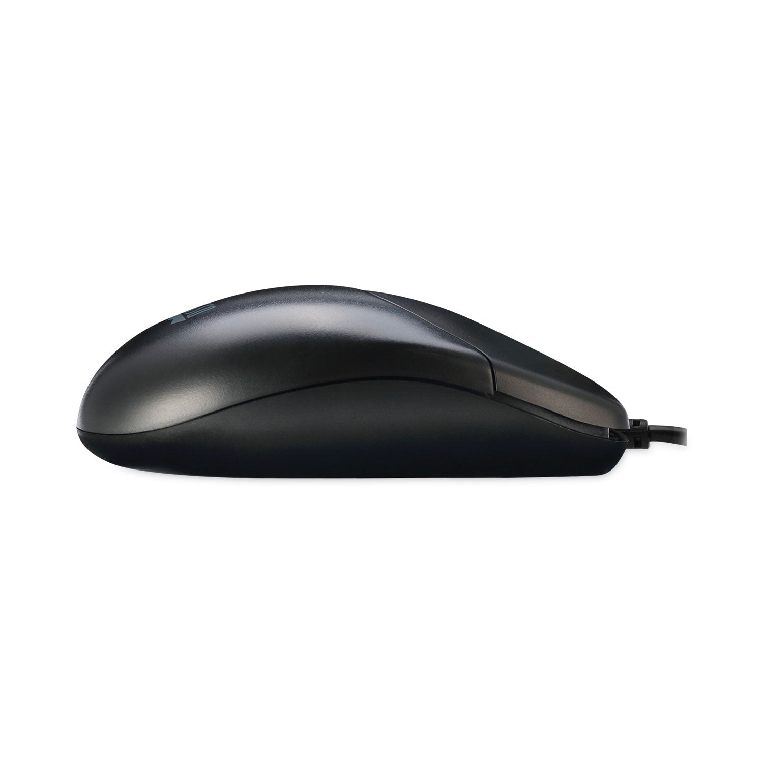Adesso Ergonomic 3-Button USB Optical Mouse with Scroll Wheel - Ambidextrous Design for Left/Right Hand Use - Compatible with Windows & Mac - Perfect for Office, Home & Gaming (Black)