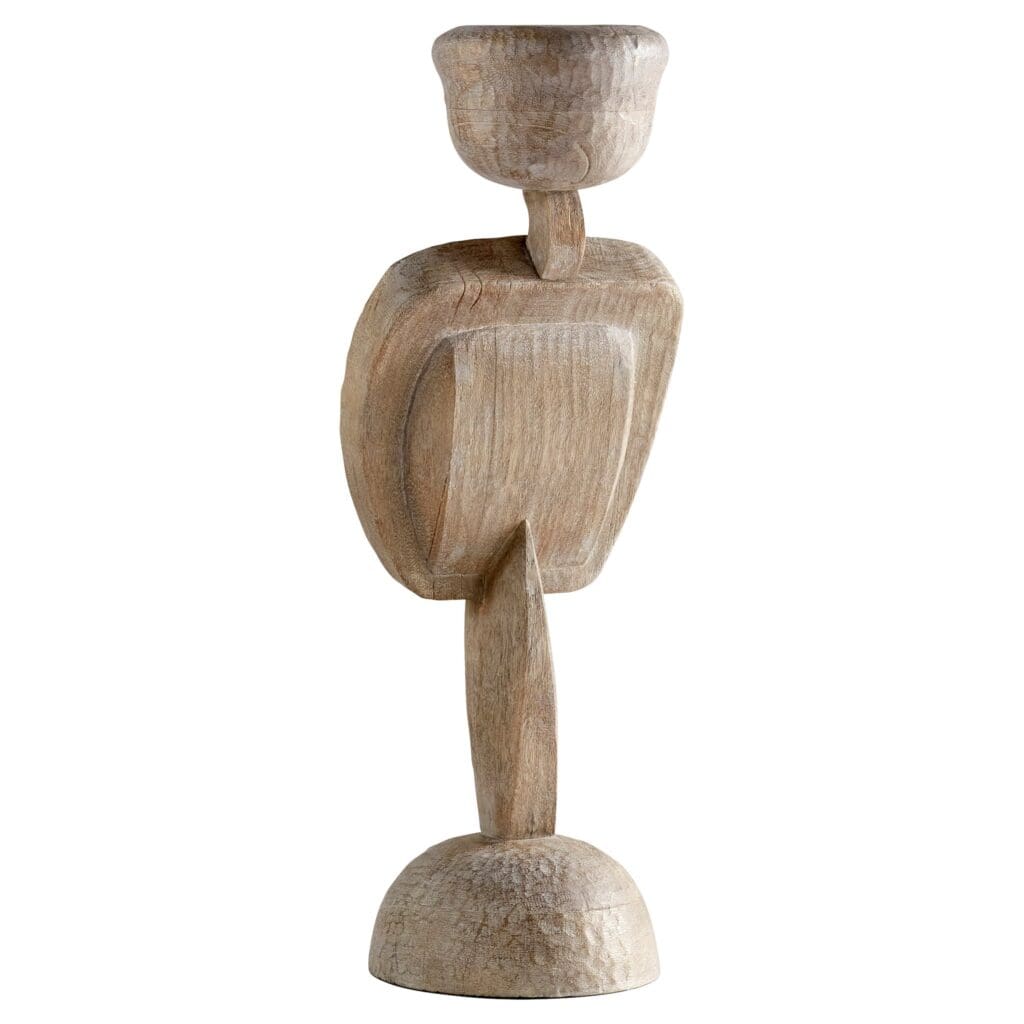 Cyan Design 11284 Large Weathered Grey Chakra Sculpture - Spiritual Home Decor for Meditation & Yoga Spaces