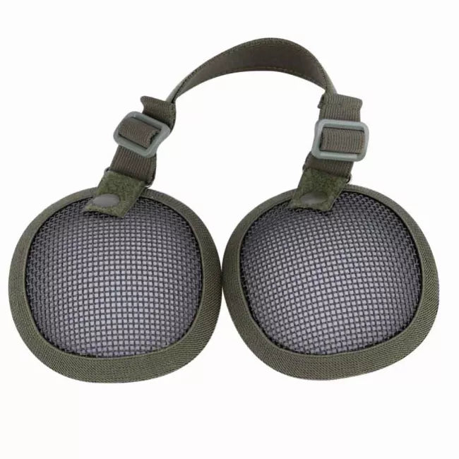 WST Tactical Steel Mesh Ear Protection - Hearing Safety for Shooting, Hunting & Construction - Durable Noise Reduction Earmuffs for Outdoor Activities & Work Safety