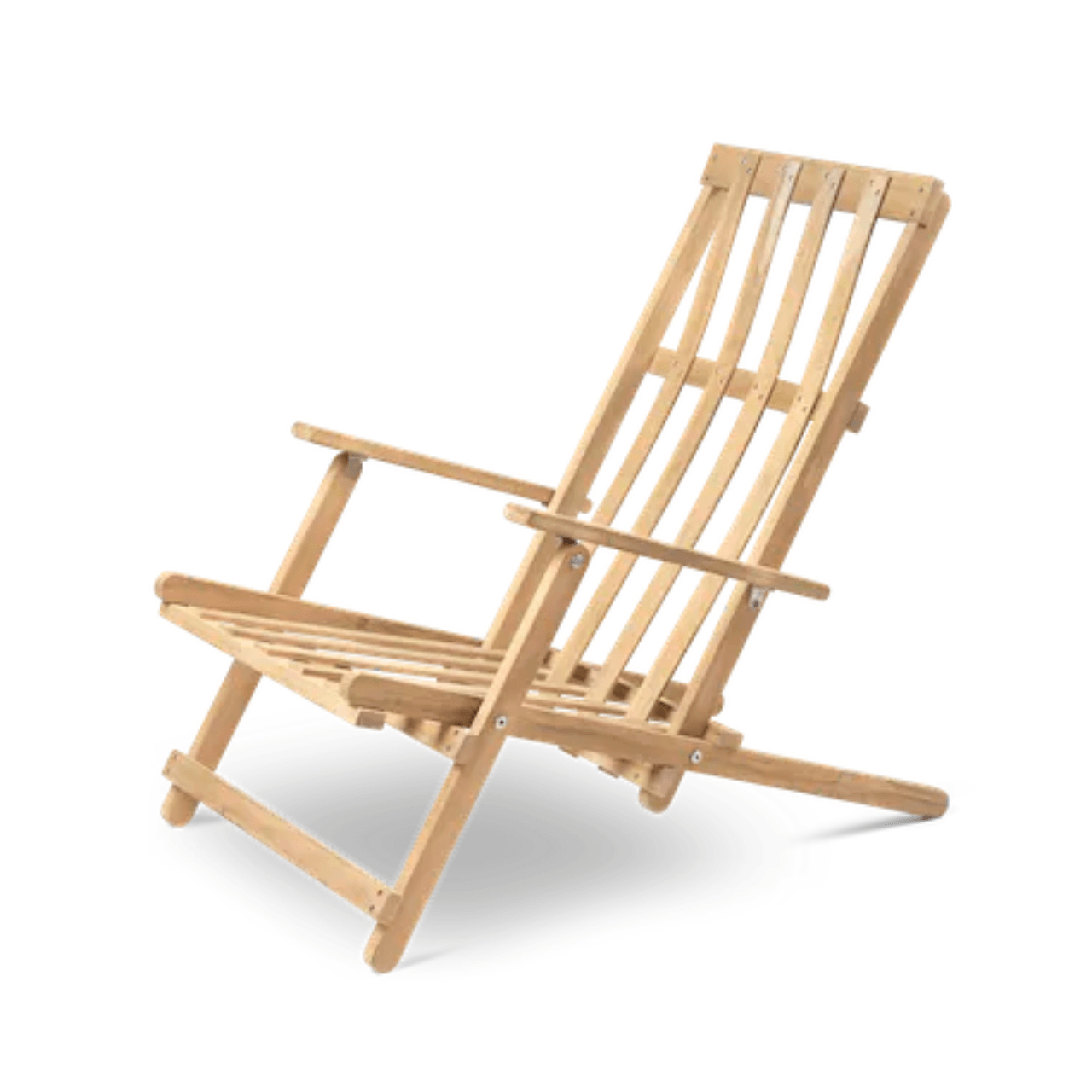 Premium B&M Deck Chair - Folding Outdoor Lounge Chair for Patio, Poolside & Beach - Comfortable & Portable Sunbathing Chair for Relaxing in Backyard, Garden or Vacation