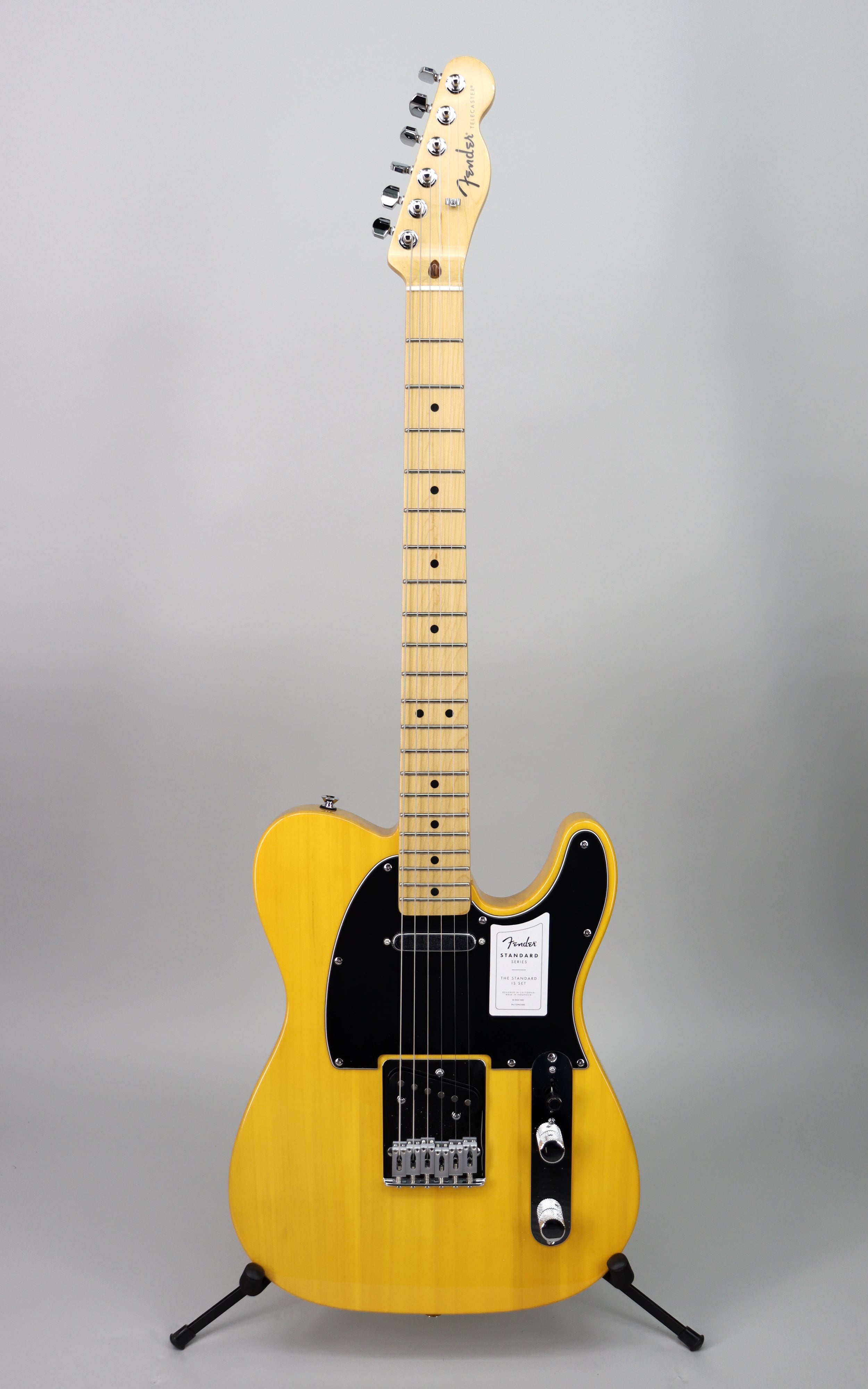 Fender Standard Telecaster Electric Guitar - Butterscotch Blonde Finish | Perfect for Rock, Country & Blues Performances | Stage & Studio Ready