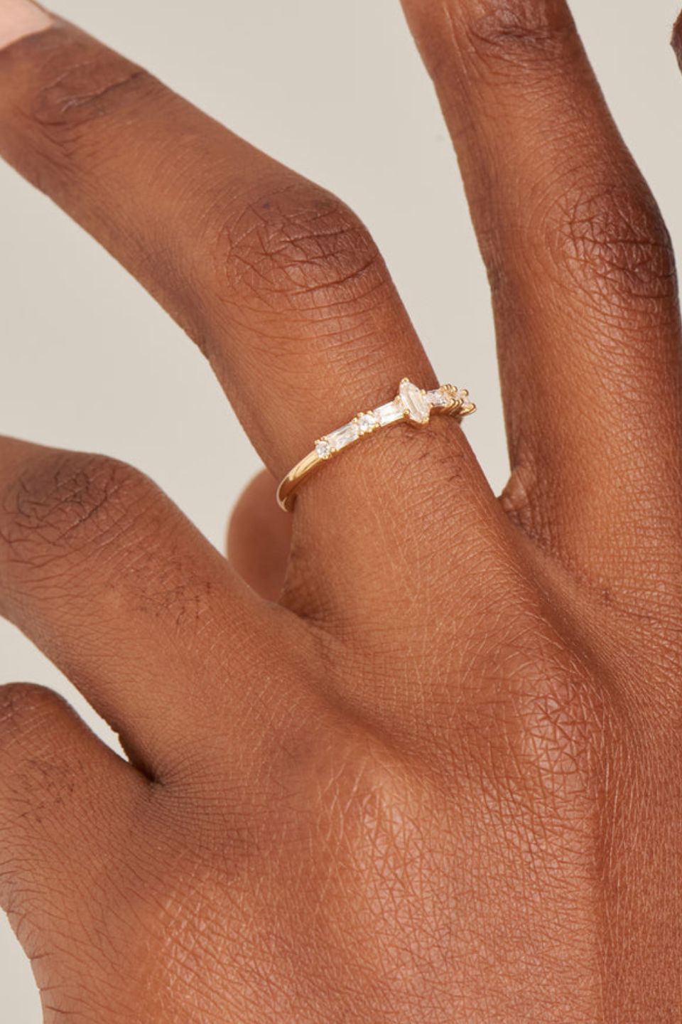 Sparkle Multi Stone Band EOL Gold Ring for Women - Elegant Stackable Jewelry for Parties, Weddings & Everyday Wear