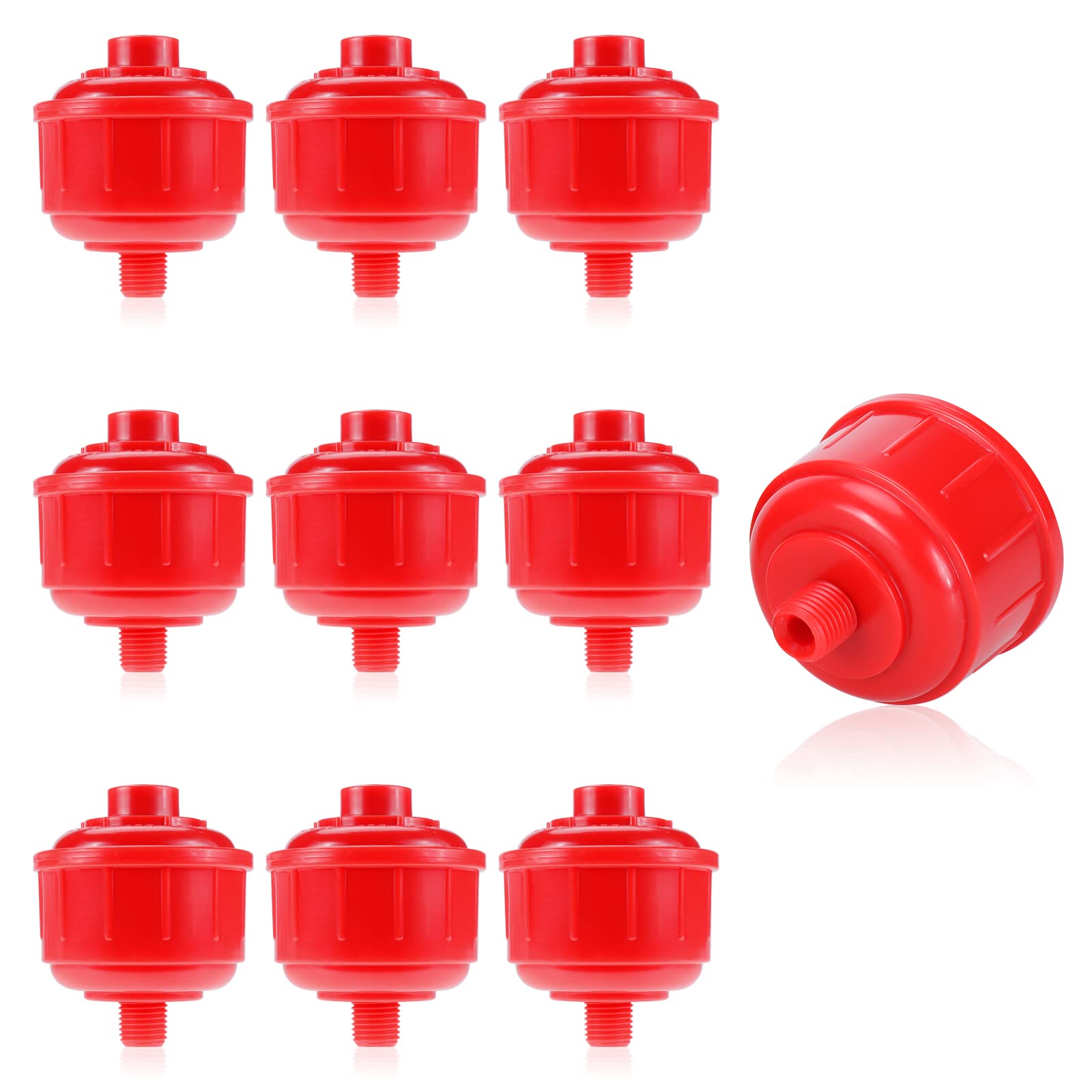 RealPlus 10pcs Disposable Spray Gun Filters - High Flow Mini Air Water Filters with 1/4