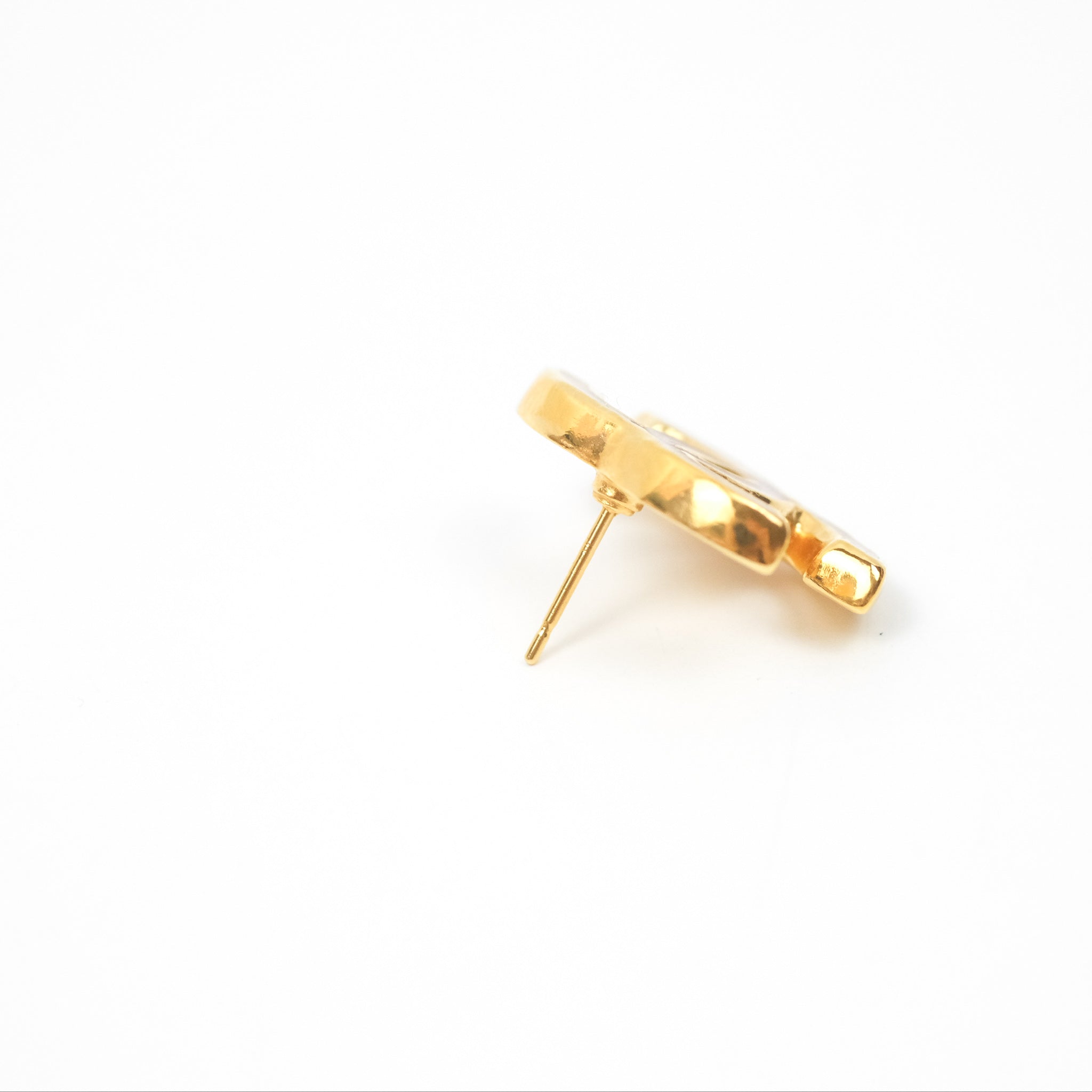Chanel CC Orange & Pink Gold Tone Earrings - Luxury Fashion Jewelry for Women, Perfect for Parties, Weddings & Special Occasions