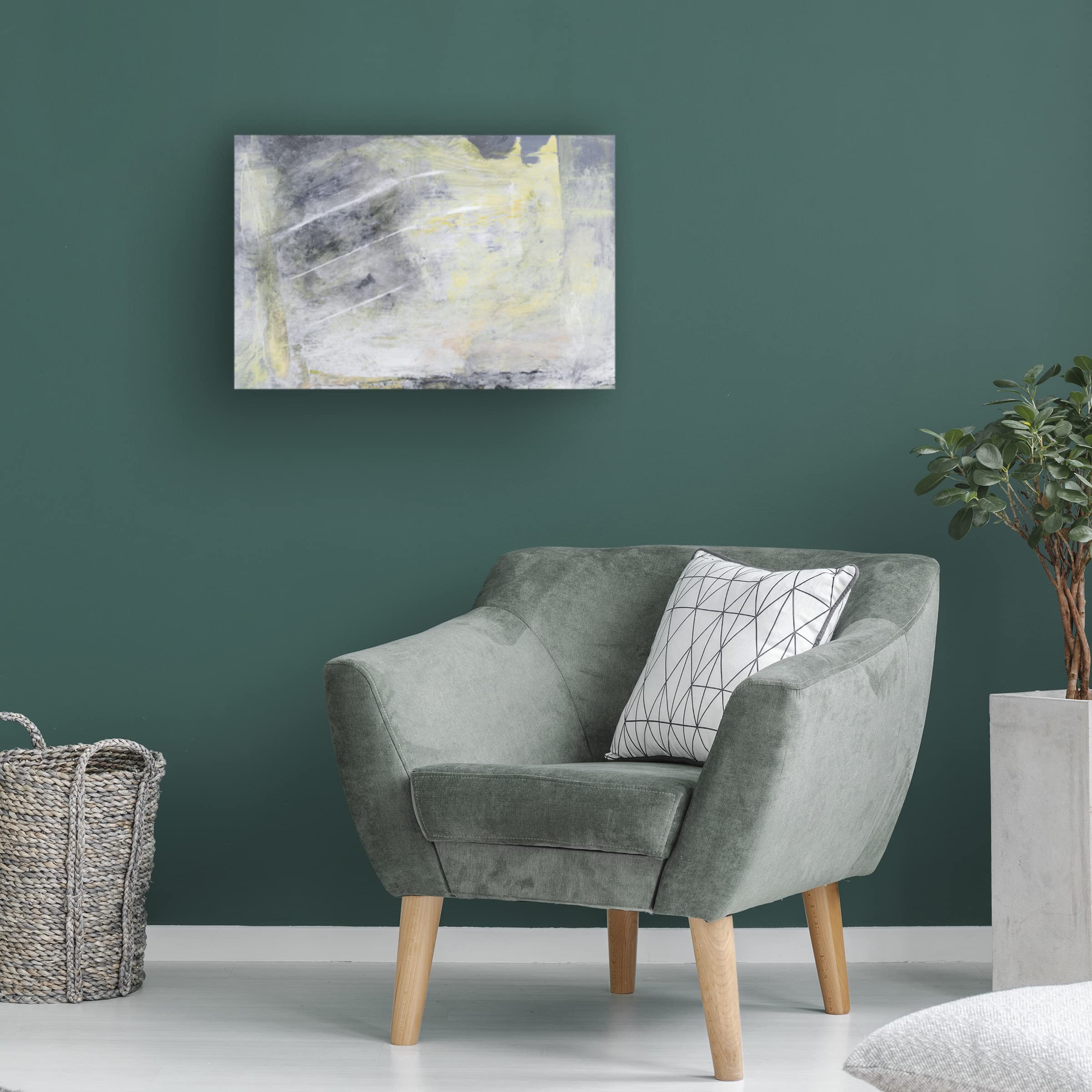 Sharon Gordon 'Hushed II' Canvas Wall Art Print - Modern Abstract Painting for Living Room, Bedroom & Office Decor