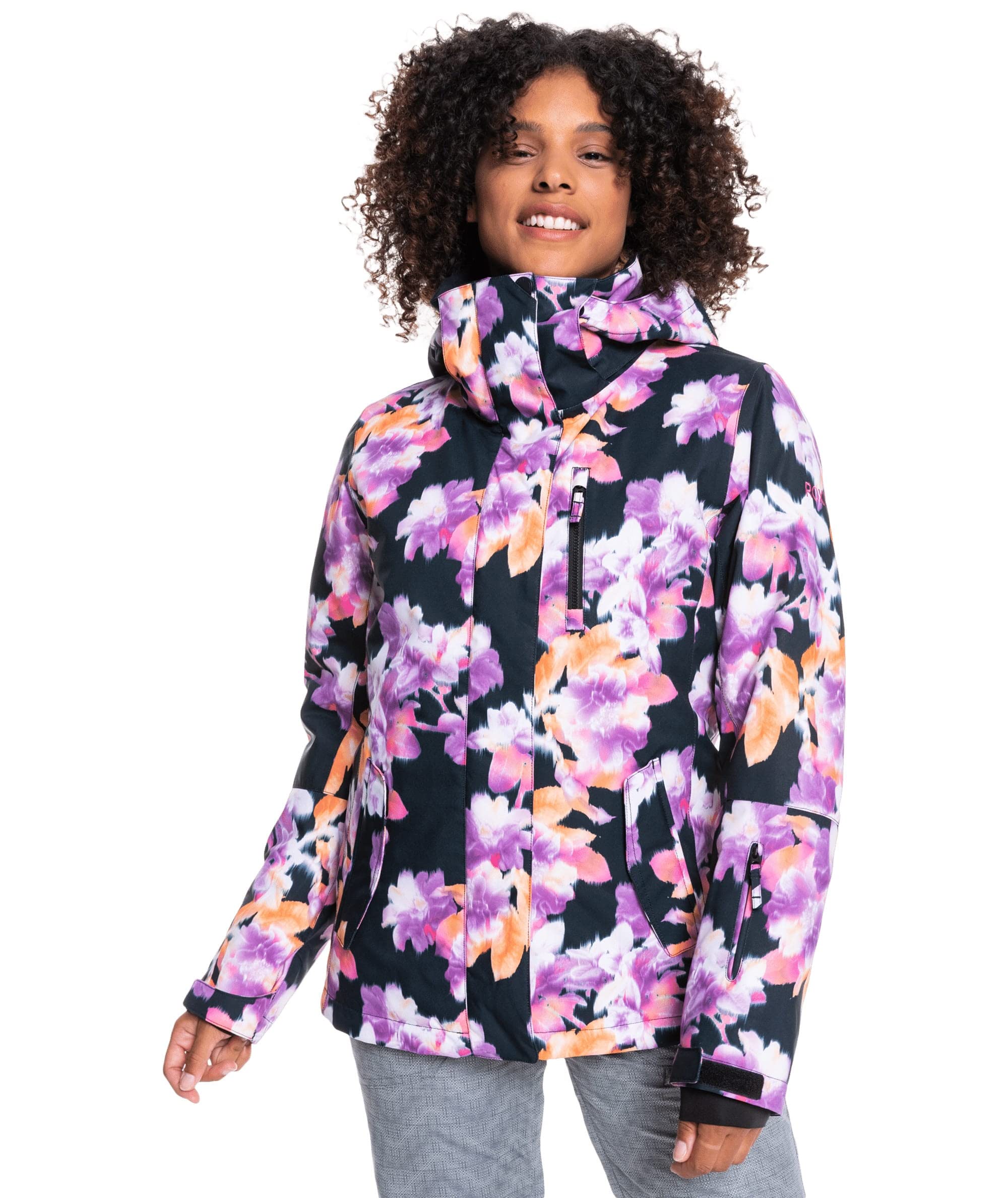 Roxy Women's Jetty Jacket - Waterproof Windbreaker for Surfing, Hiking & Outdoor Activities | Lightweight Hooded Raincoat for All Seasons