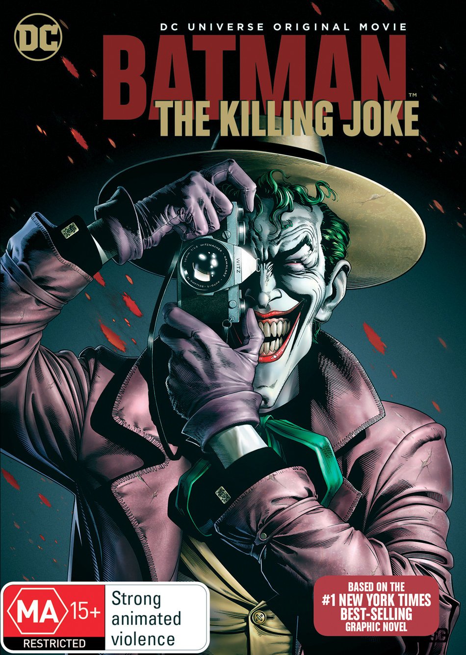 Batman The Killing Joke DVD - DC Comics Animated Movie, Collector's Edition - Perfect for Movie Nights, Comic Book Fans & DC Universe Collectors