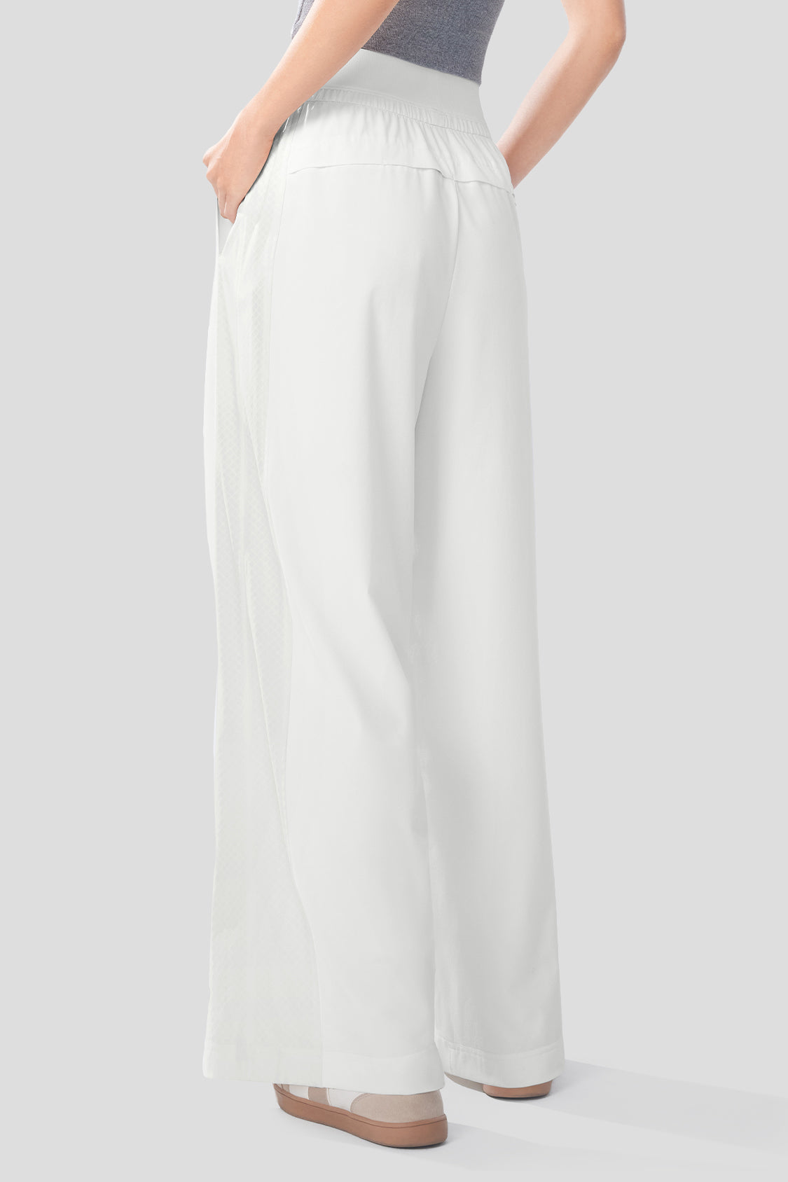 Syncy Women's UPF50+ Sun Protection Pants - Breathable Wide Leg Trousers for Outdoor Activities, Hiking & Beach Vacations