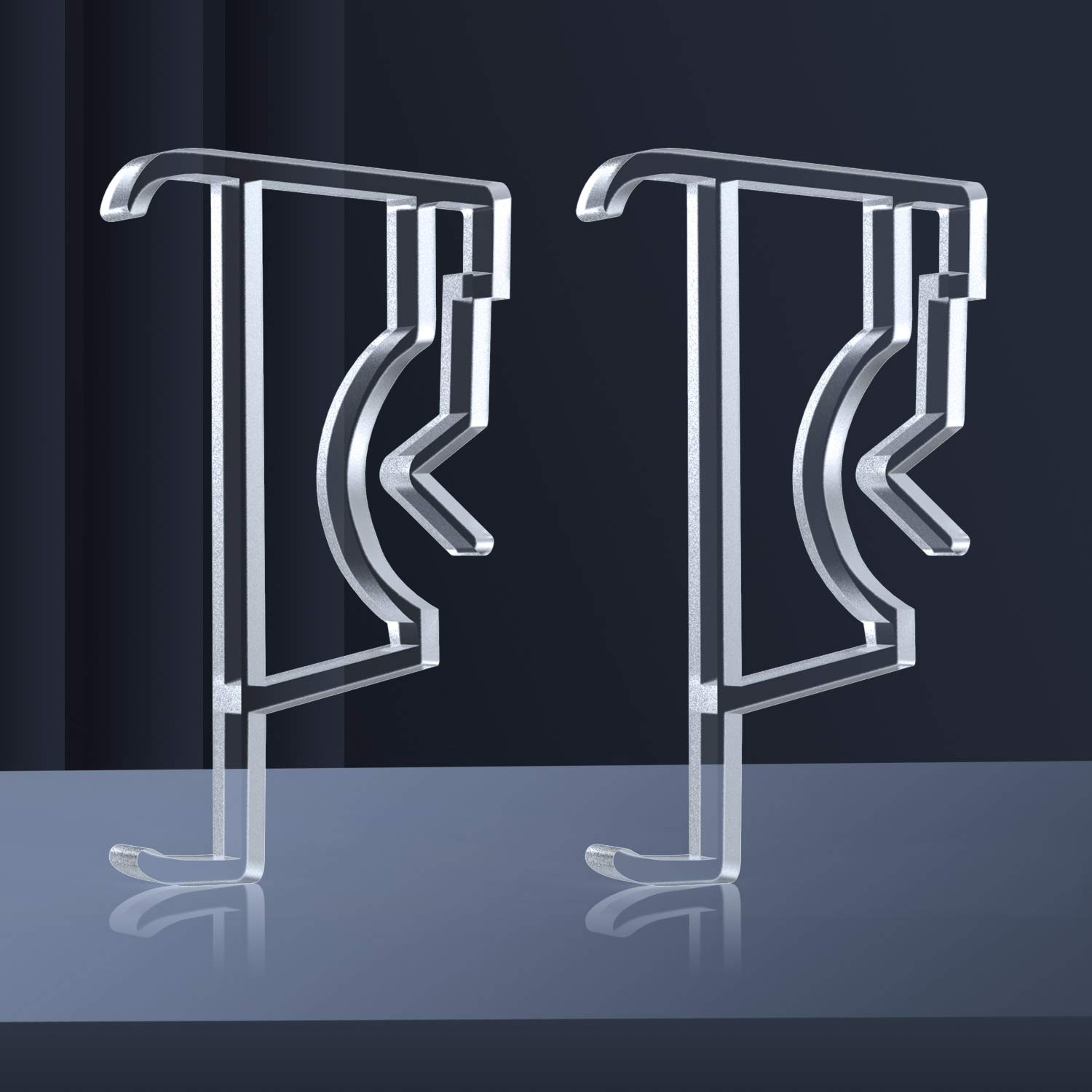 Jetec 2 Inch Clear Plastic Hidden Valance Clips for Blinds - Window Valance Retainer Clips (10 Pack) - Perfect for Securing Window Treatments in Living Rooms, Bedrooms & Offices