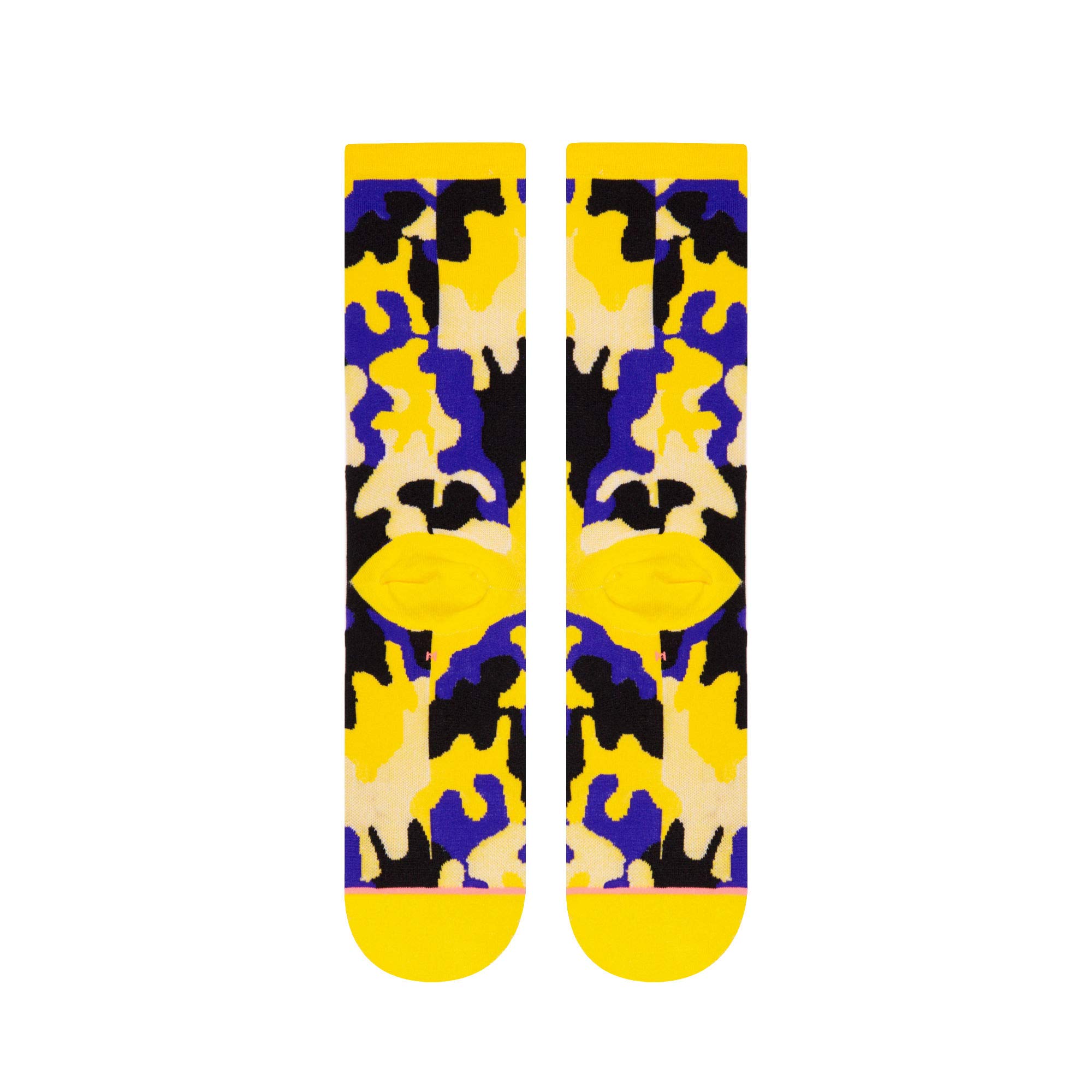 Stance Women's Lakers Crew Socks - Medium Size, Yellow - Perfect for Basketball Fans & Casual Wear