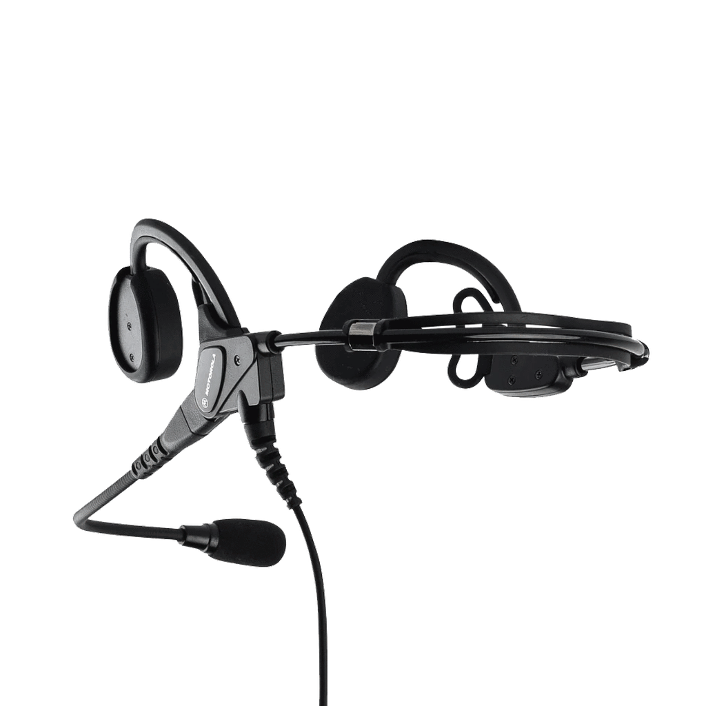 Motorola PMLN5011 Temple Transducer Headset - Noise Cancelling Bluetooth Headphones for Clear Calls & Music | Perfect for Office, Driving & Outdoor Activities