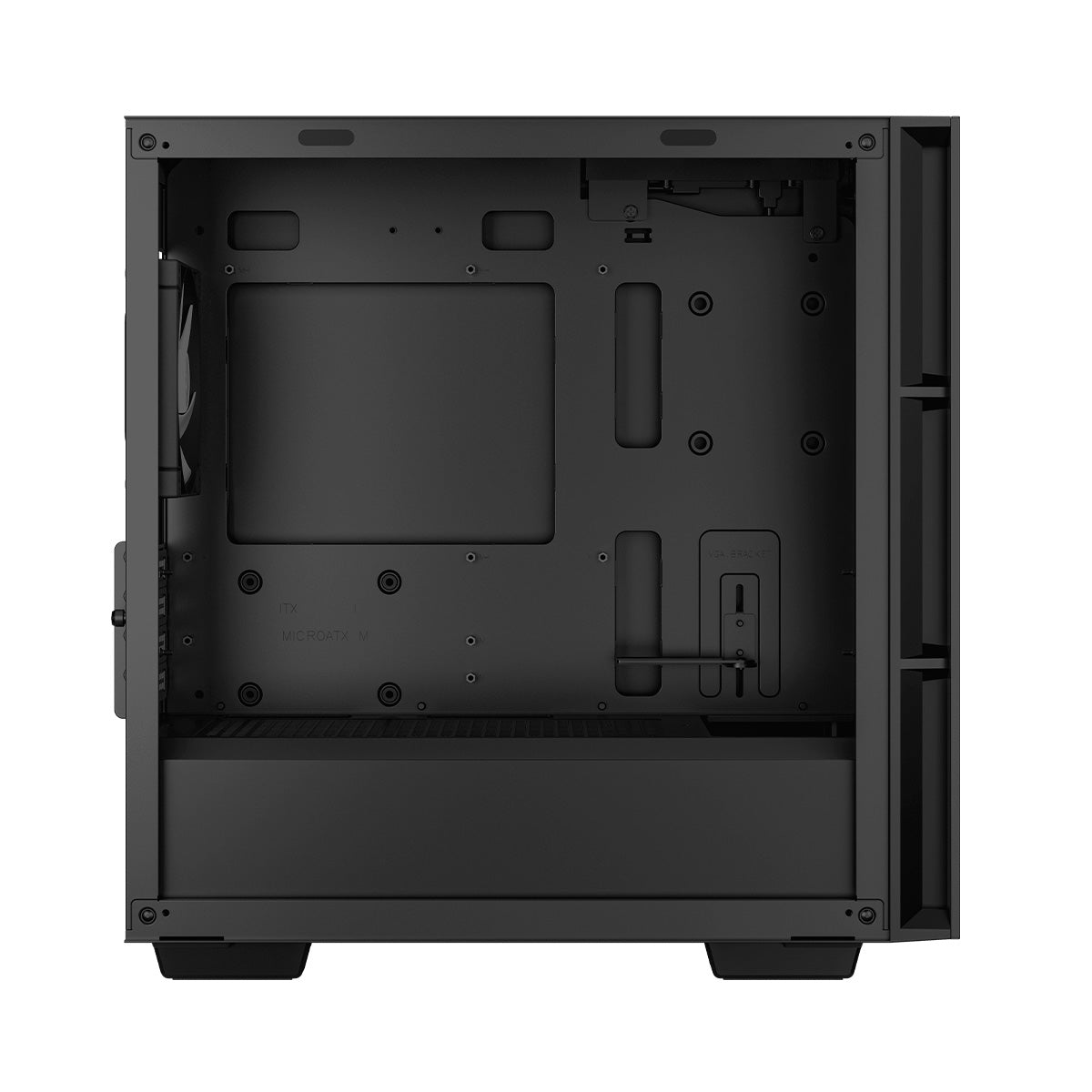 Deepcool CH360 ARGB Black Mini Tower PC Case - Compact Gaming PC Case with Tempered Glass & RGB Lighting for Home/Office Setup
