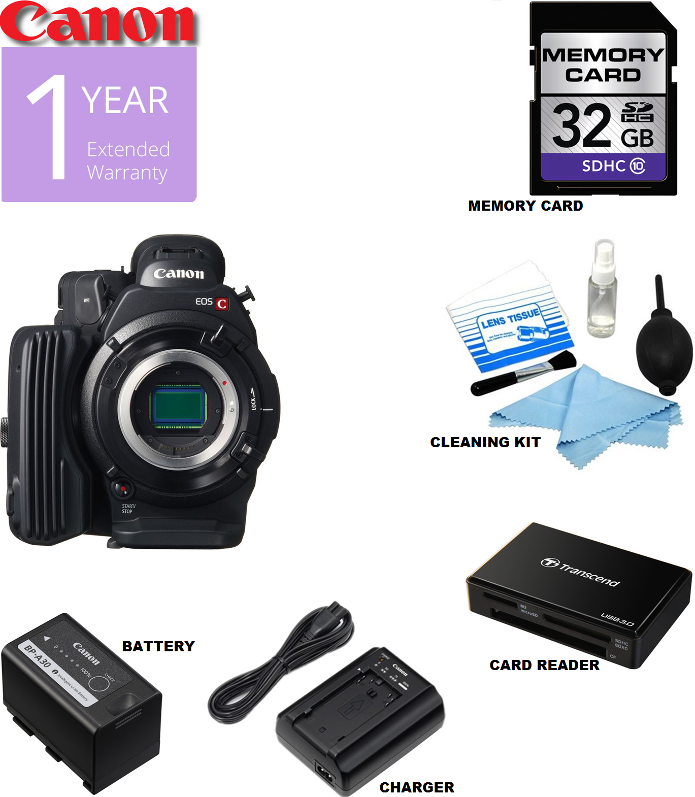Canon EOS C500 4K Digital Cinema Camera with EF Lens Mount - Professional Video Camera for Filmmaking, Broadcast & Studio Production (NTSC, USA Version) - Perfect for Indie Films, Documentaries & Commercial Shoots