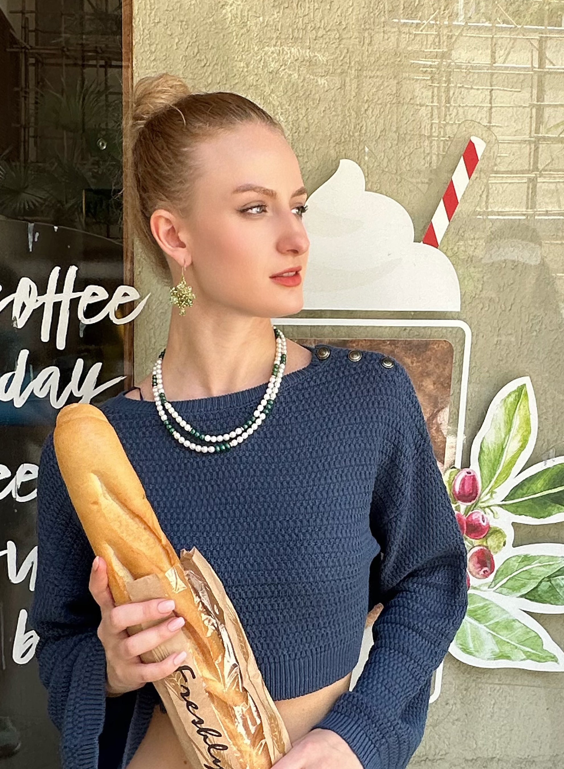 Bohemian Style Green Agate Dangle Earrings for Women - Natural Stone Jewelry Gift for Birthday, Wedding & Boho Fashion | KE013