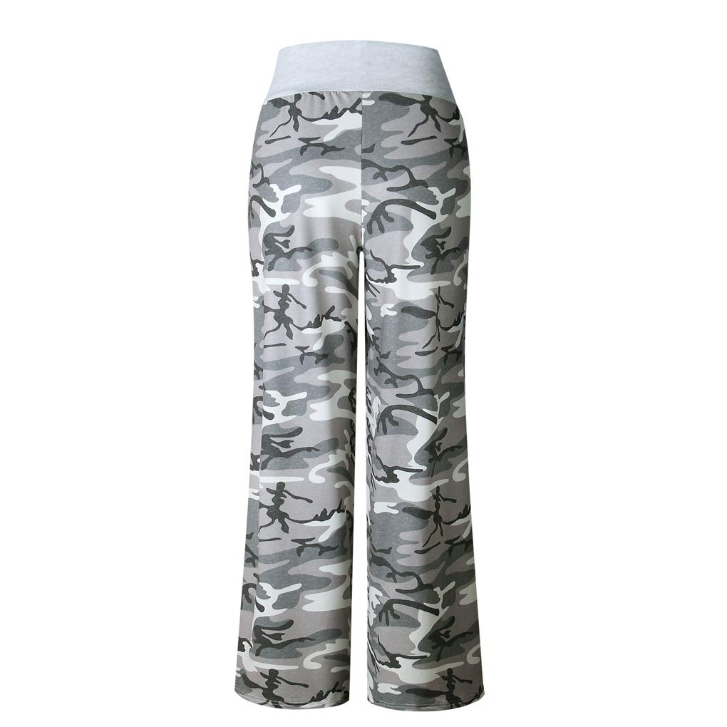 4th of July Women's American Flag Print Drawstring Wide Leg Pants - Patriotic Casual Lounge Pants for Independence Day, BBQ, Beach & Summer Festivals