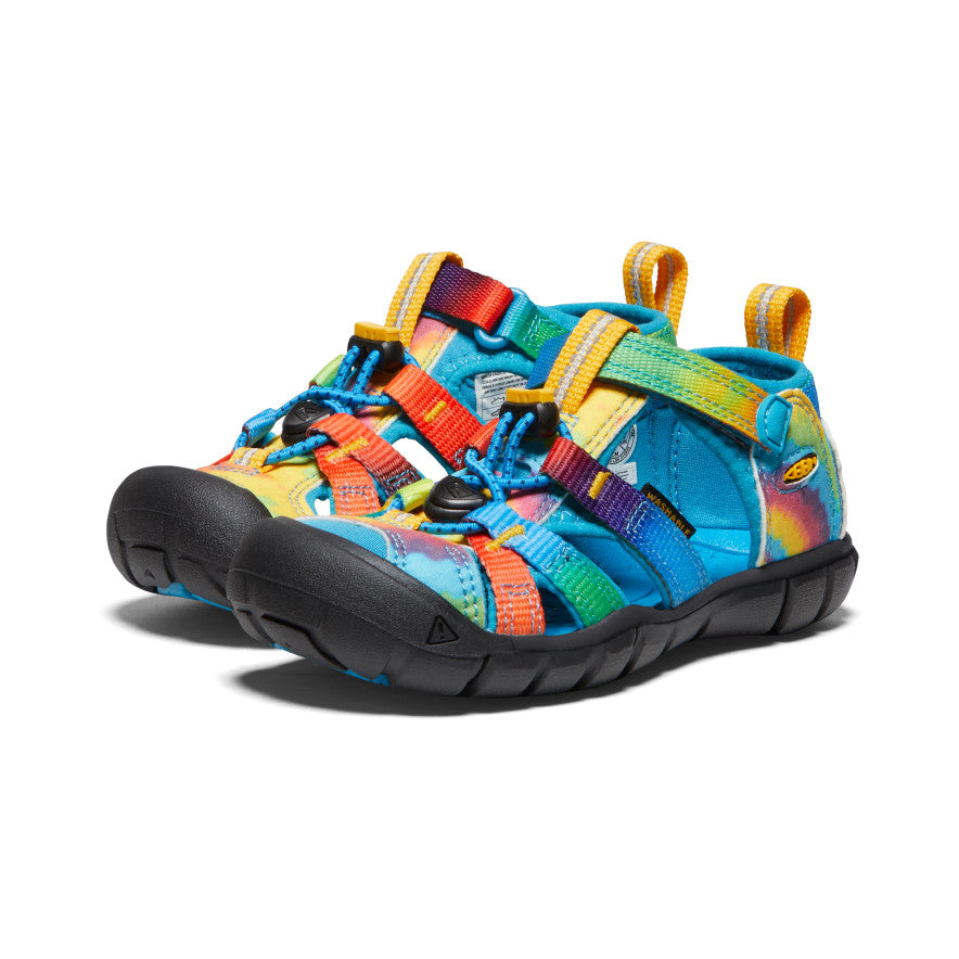 Little Kids' Seacamp II CNX Water Shoes - Vivid Blue/Original Tie Dye for Beach, Pool & Outdoor Play