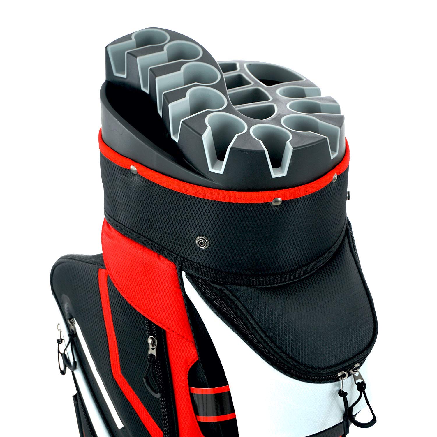 Ram Golf Premium 14-Way Molded Organizer Cart Bag - Ideal for Golf Course & Driving Range Use