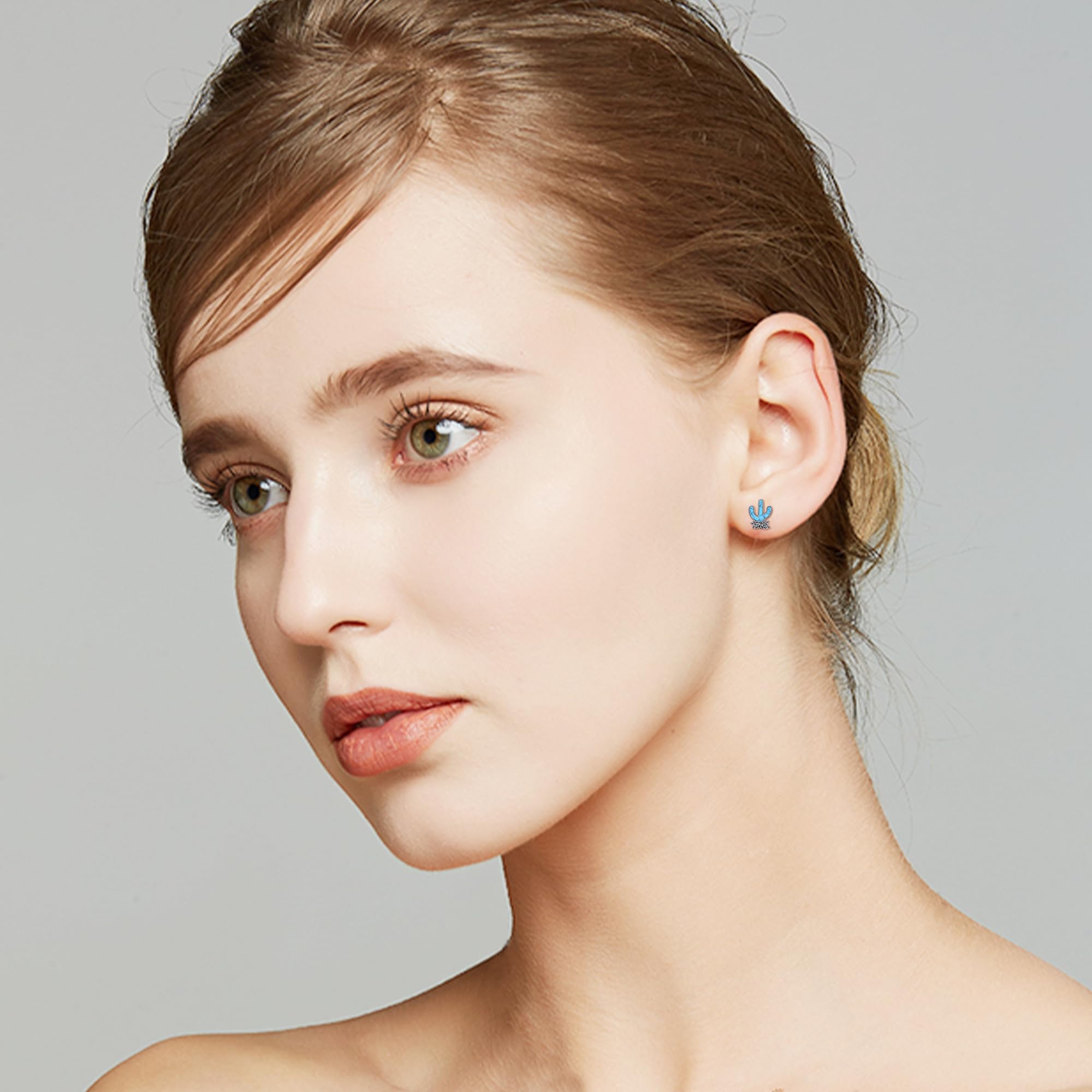 VENACOLY 925 Sterling Silver Cowboy Boot Earrings for Women - Turquoise Western Jewelry with Cowboy Hat, Cactus & Cow Skull Designs | Perfect for Country Concerts, Rodeo Events & Western Fashion Outfits