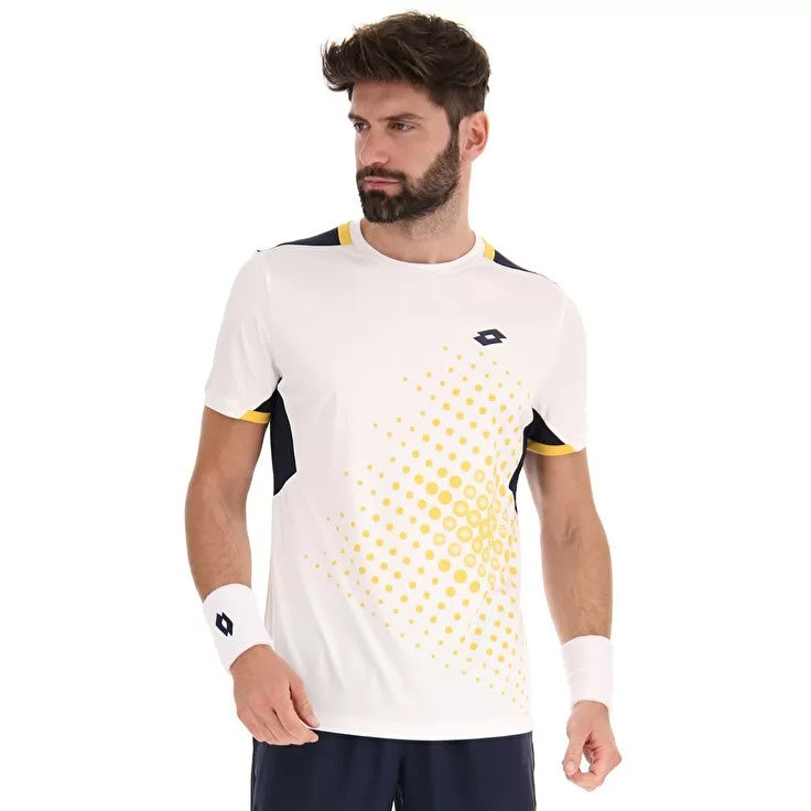 Lotto 2022 Men's Top IV Tee - Premium Cotton Short Sleeve T-Shirt for Casual Wear & Sports | Perfect for Gym, Running & Everyday Outfits