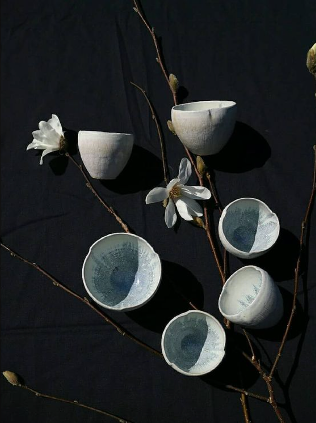 Mishio Suzuki Petit Magnolia Cup - Elegant Floral Tea Cup for Home & Office - Perfect for Afternoon Tea, Gifts, and Japanese Ceramic Collectors