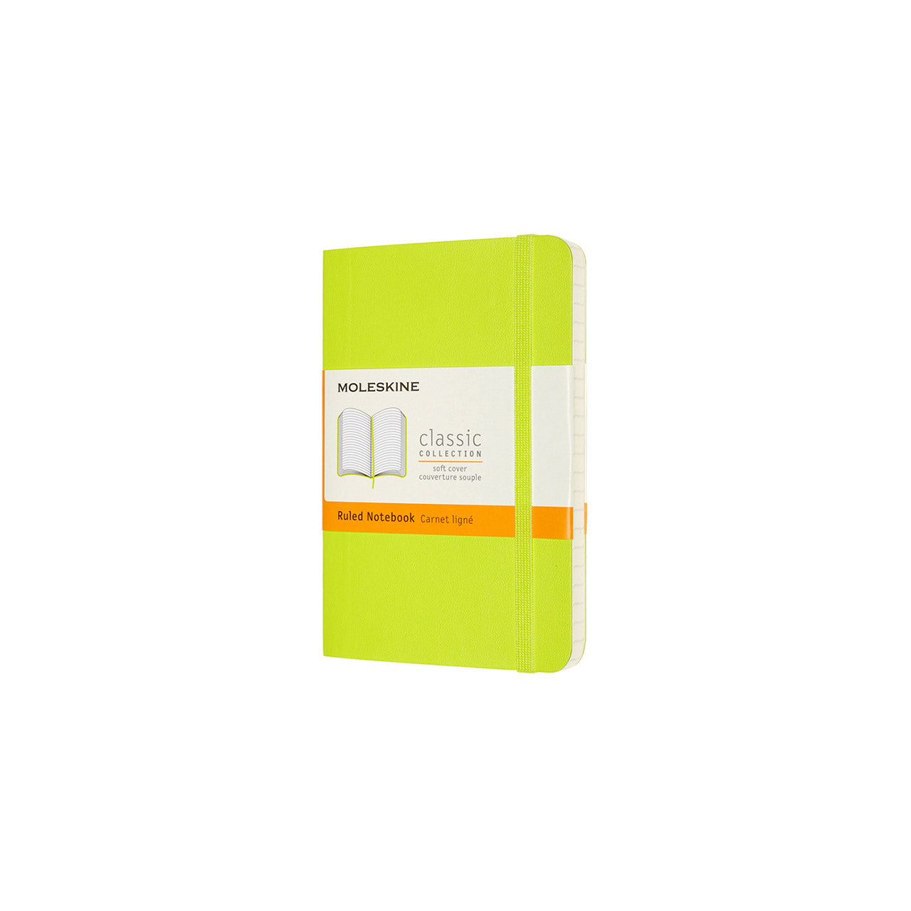 Classic Soft Cover Pocket Notebook - Ruled Pages, Lemon Green - Perfect for Journaling, Note Taking & Daily Planning