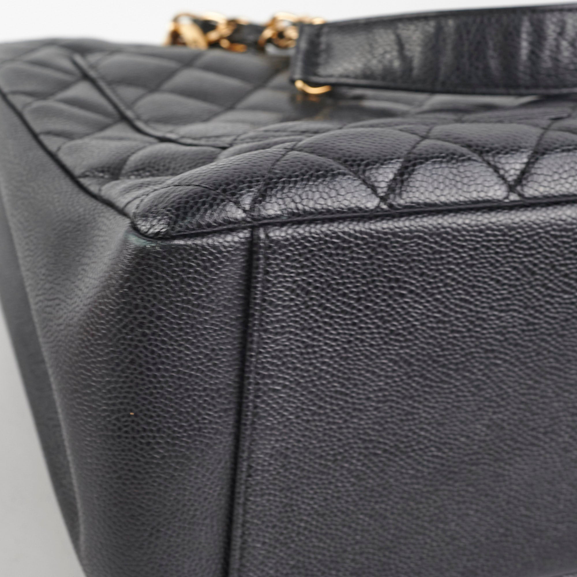 Chanel Caviar GST Grand Shopping Tote Bag - Black Leather Luxury Handbag for Women | Perfect for Work, Travel & Everyday Use